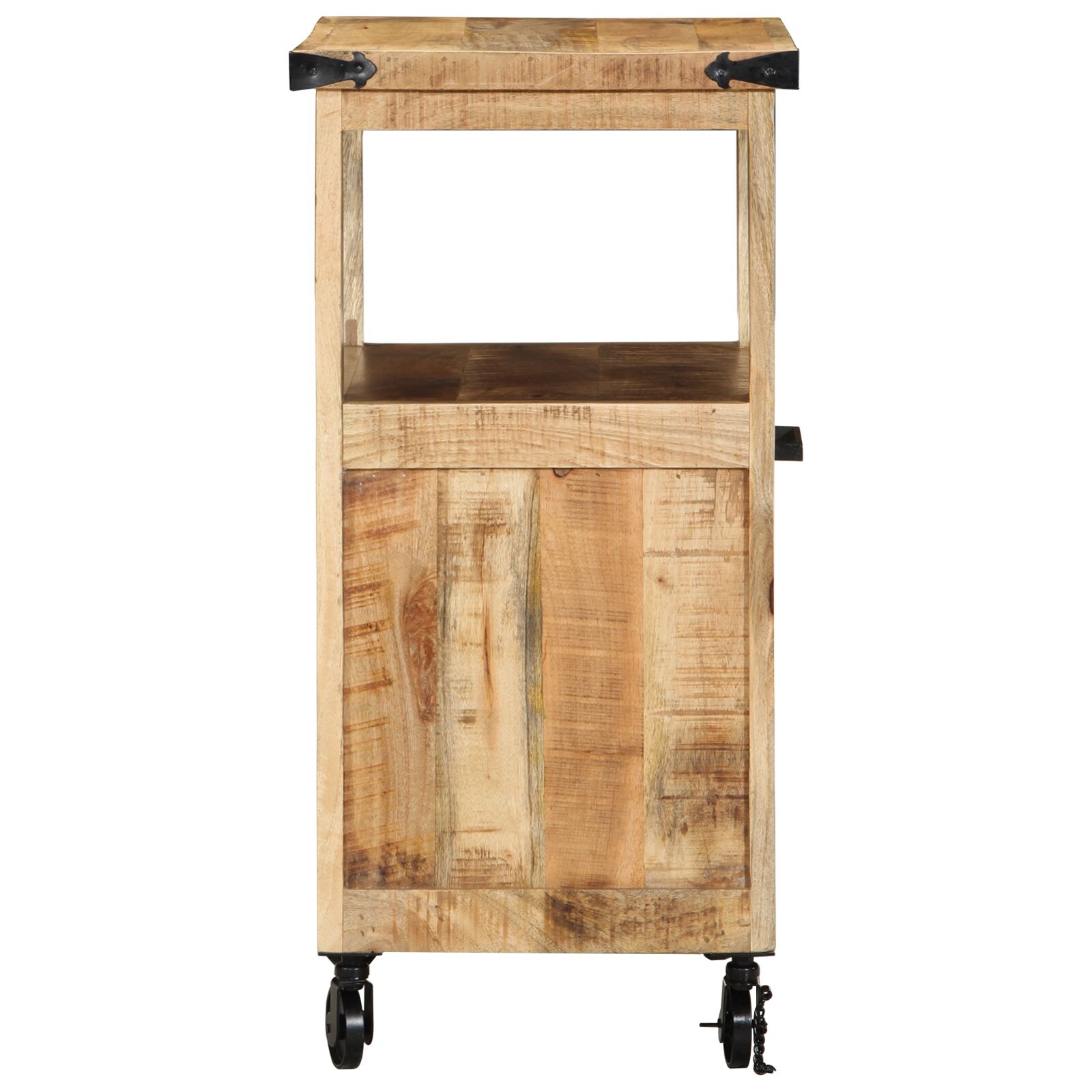 Konyhai kocsi 55x40x80 cm tömör durva fa mangó Konyhai kocsi 55x40x80 cm tömör durva fa mangó