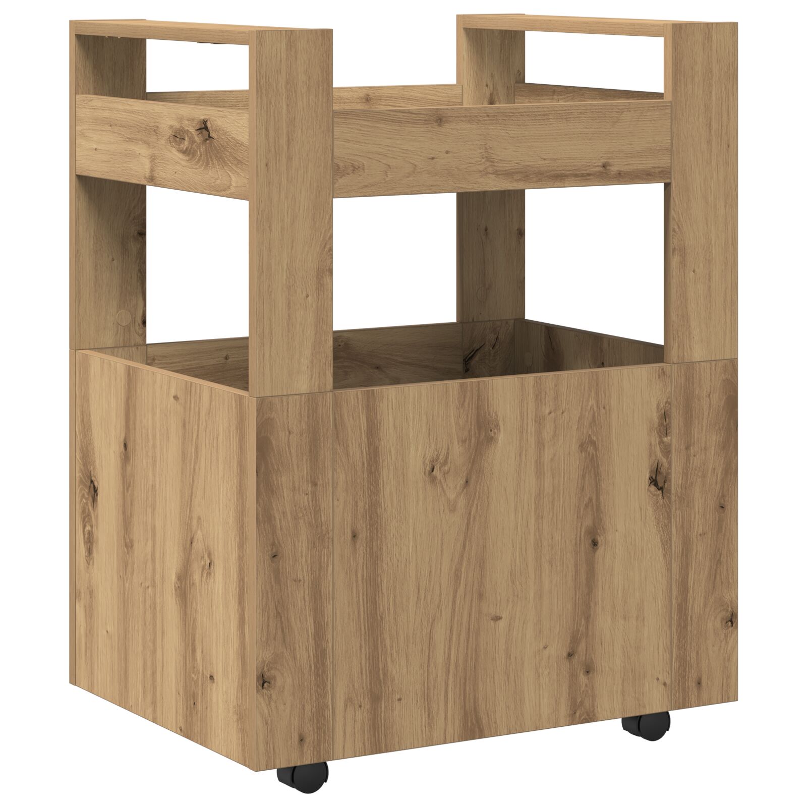 Konyhai trolly mesteri tölgy 60x45x80 cm mérnöki fa