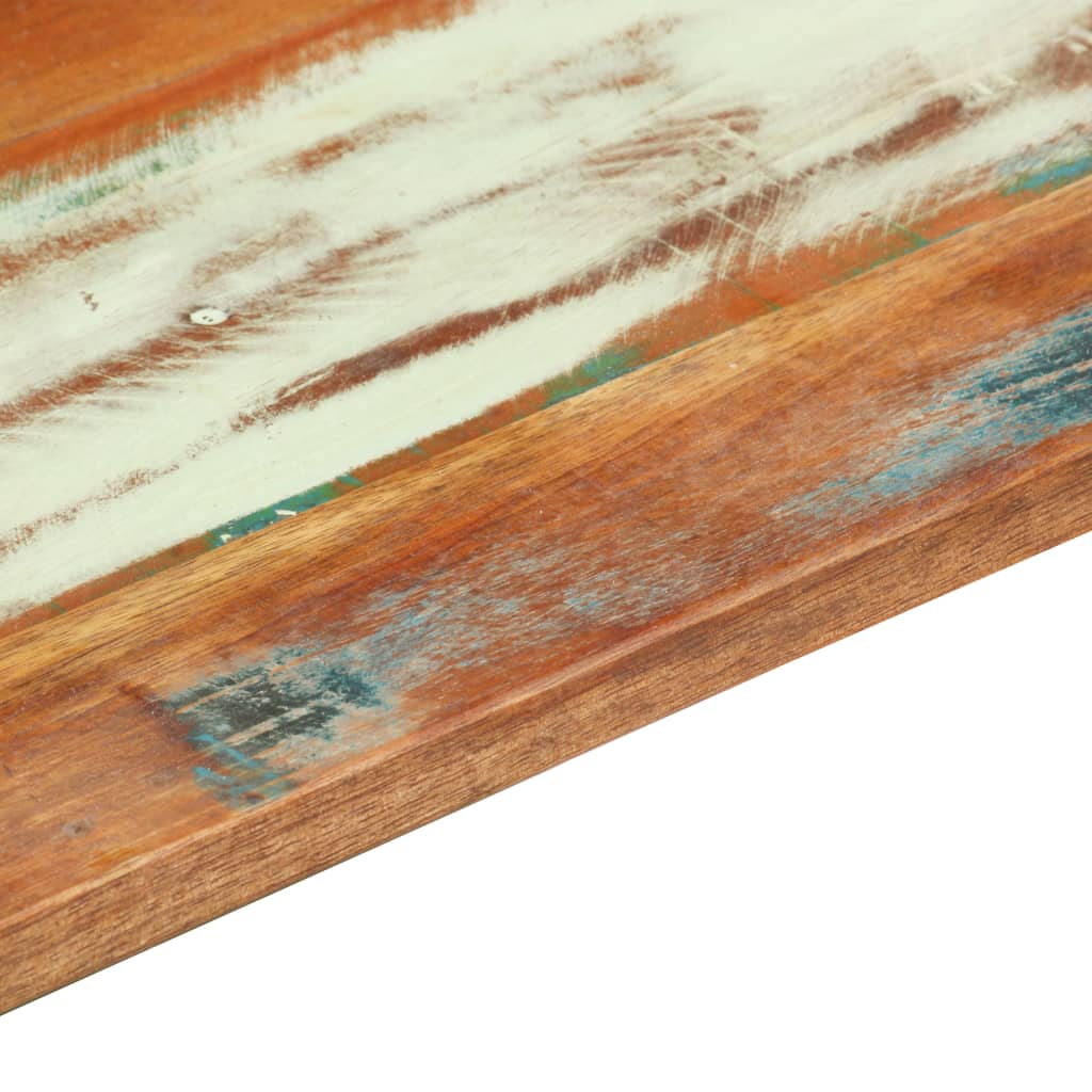 Négyszögű tömör újrahasznosított fa asztallap 60x140cm 15-16 mm