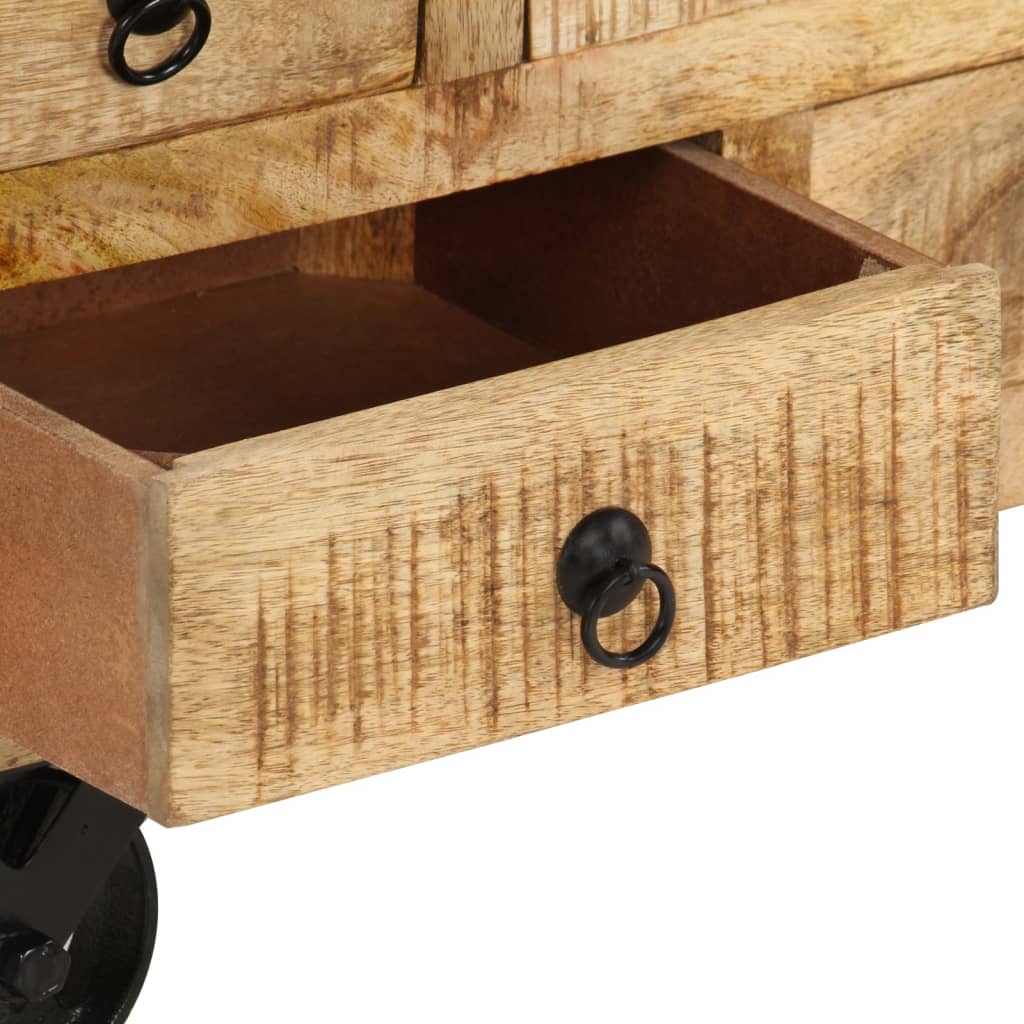 Nyers mangófa dohányzóasztal 70 x 70 x 40 cm