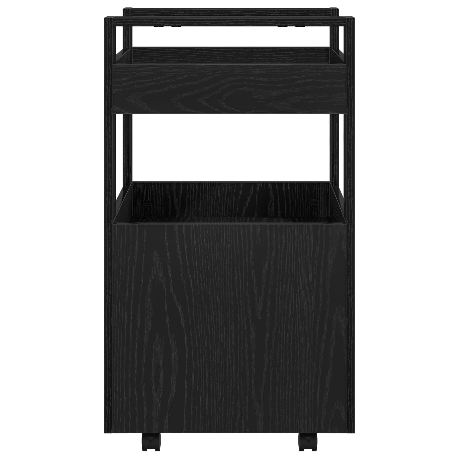 Konyhai kocsi fekete tölgy 60x45x80 cm mérnöki fa Konyhai kocsi fekete tölgy 60x45x80 cm mérnöki fa