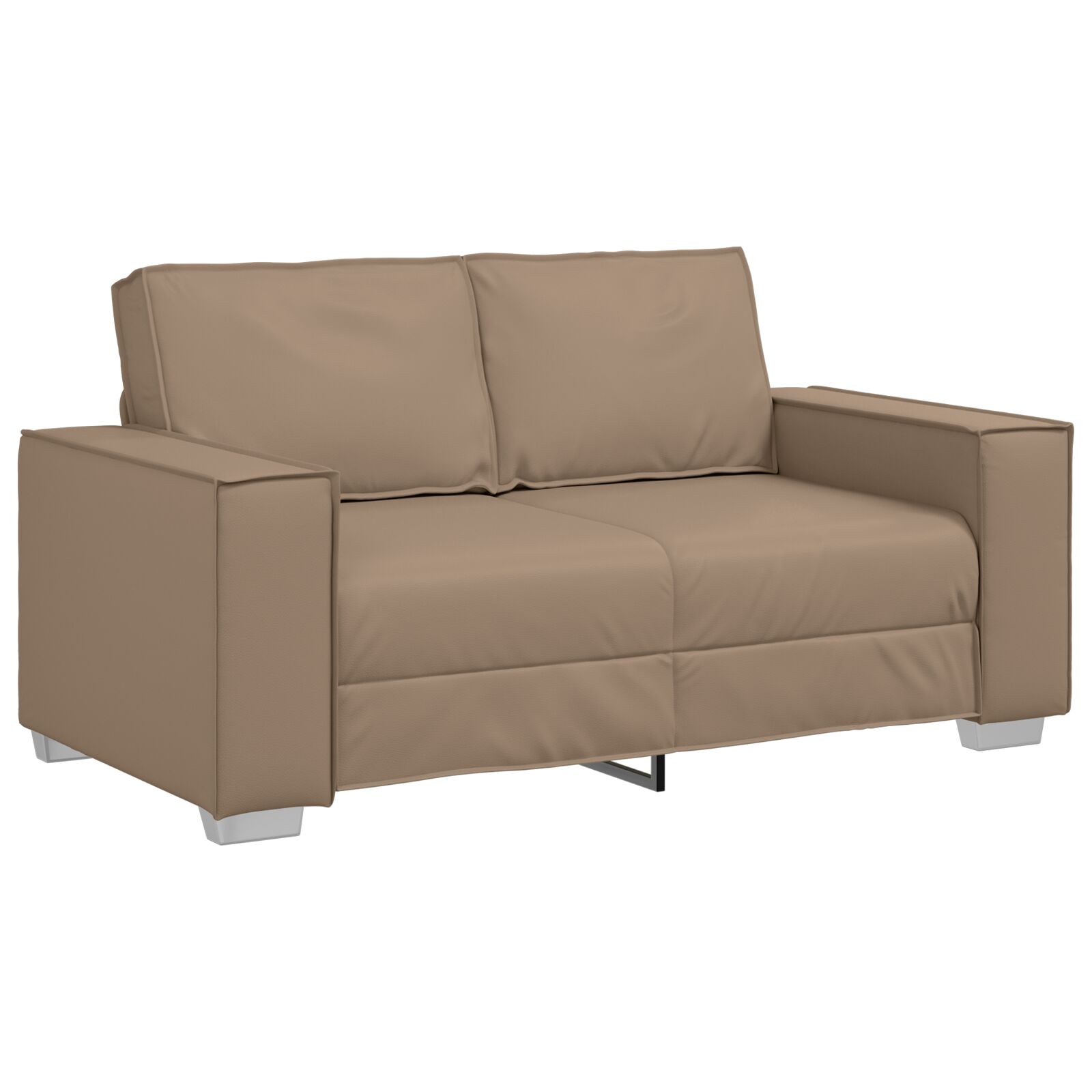 Kétfős kanapé cappuccino 120 cm műbőr Kétfős kanapé cappuccino 120 cm műbőr