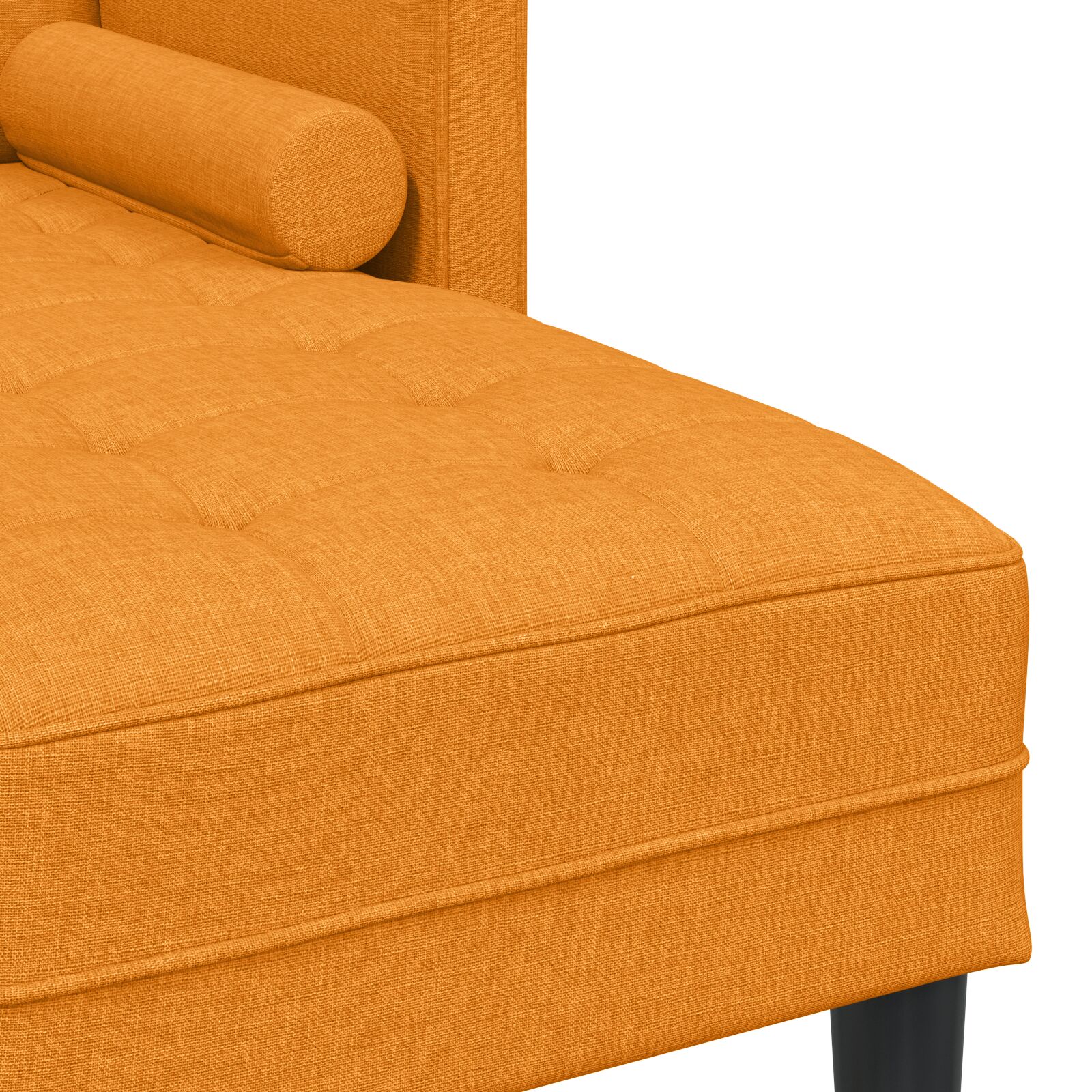 2 darabos kanapé szett párnákkal, sötét sárga szövet