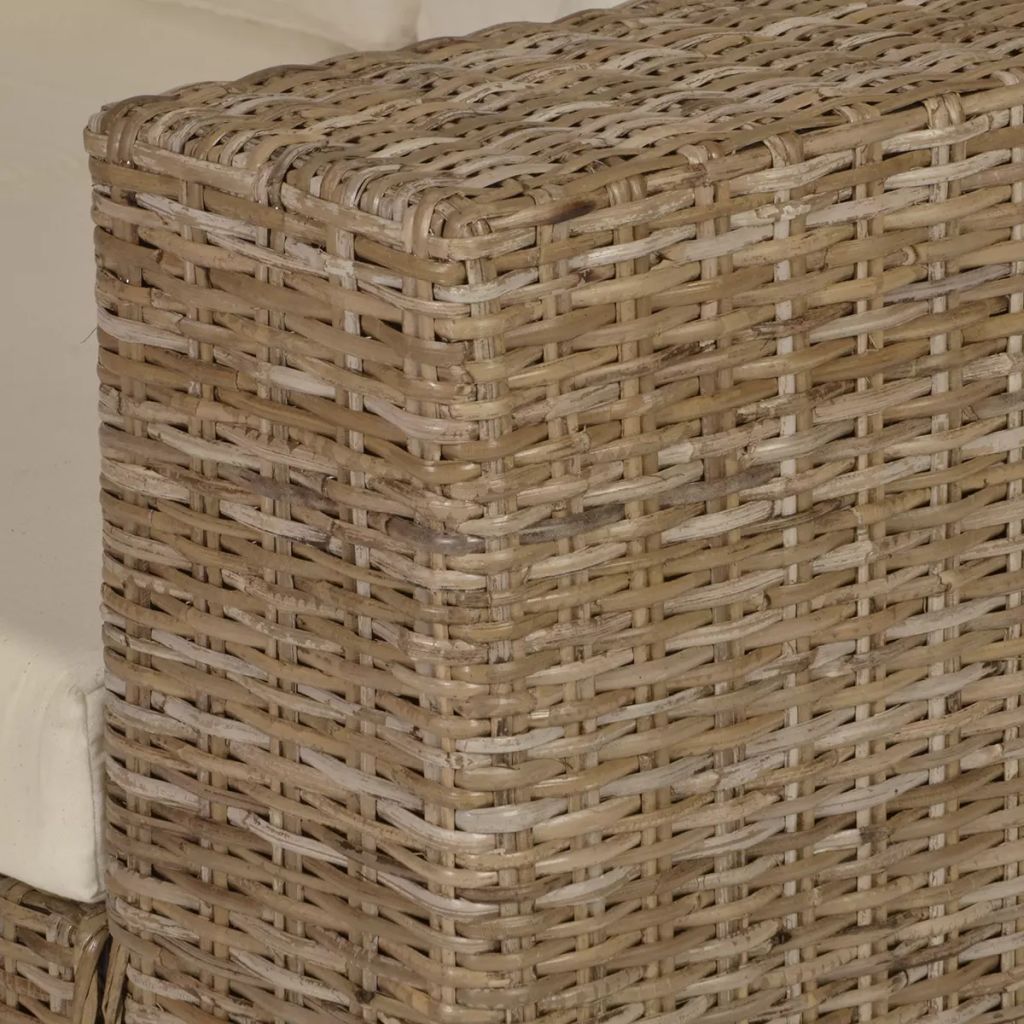 Nyolc darabos háromszemélyes kanapé szett valódi rattan