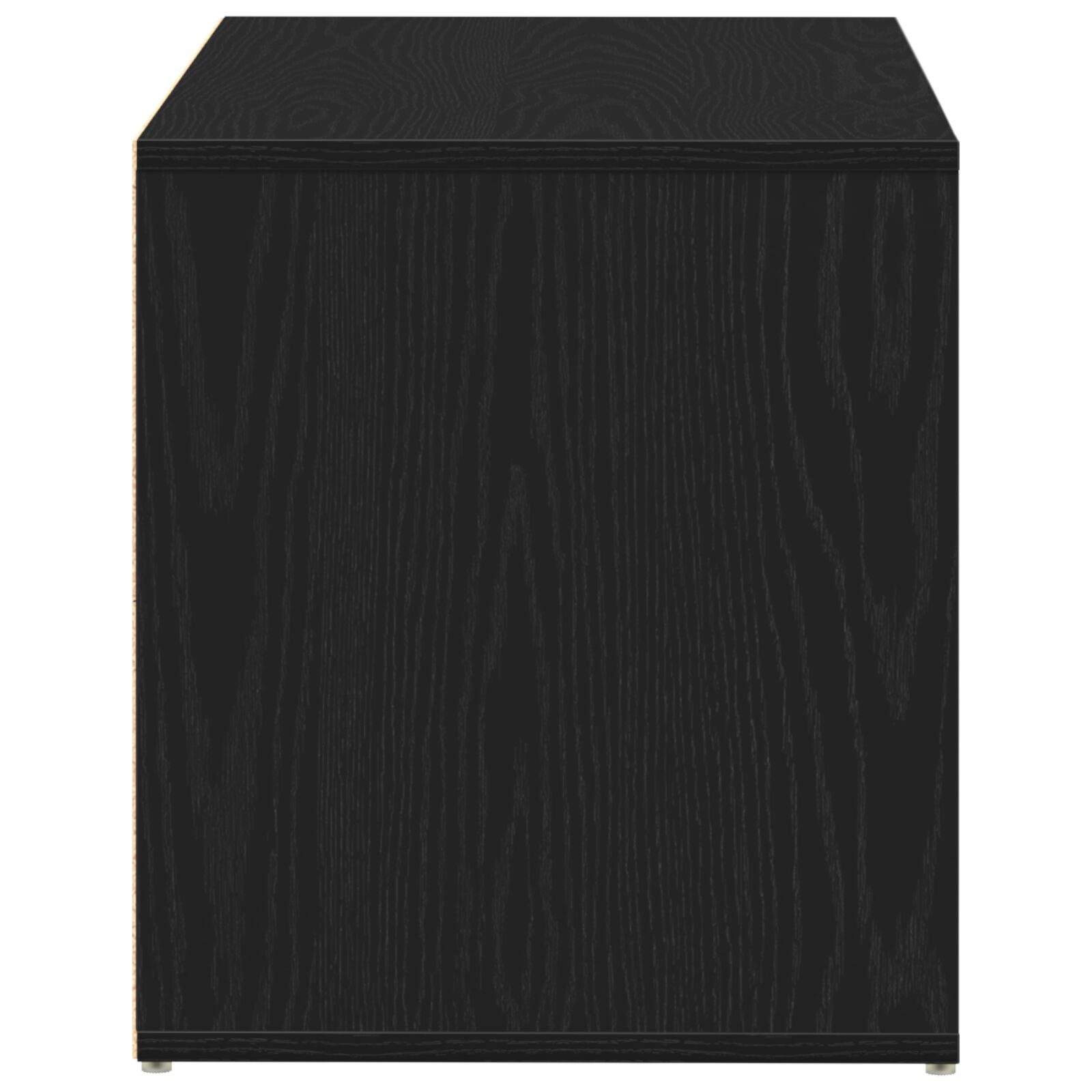 Fészek pad fekete tölgy 80x40x45 cm mérnöki fa
