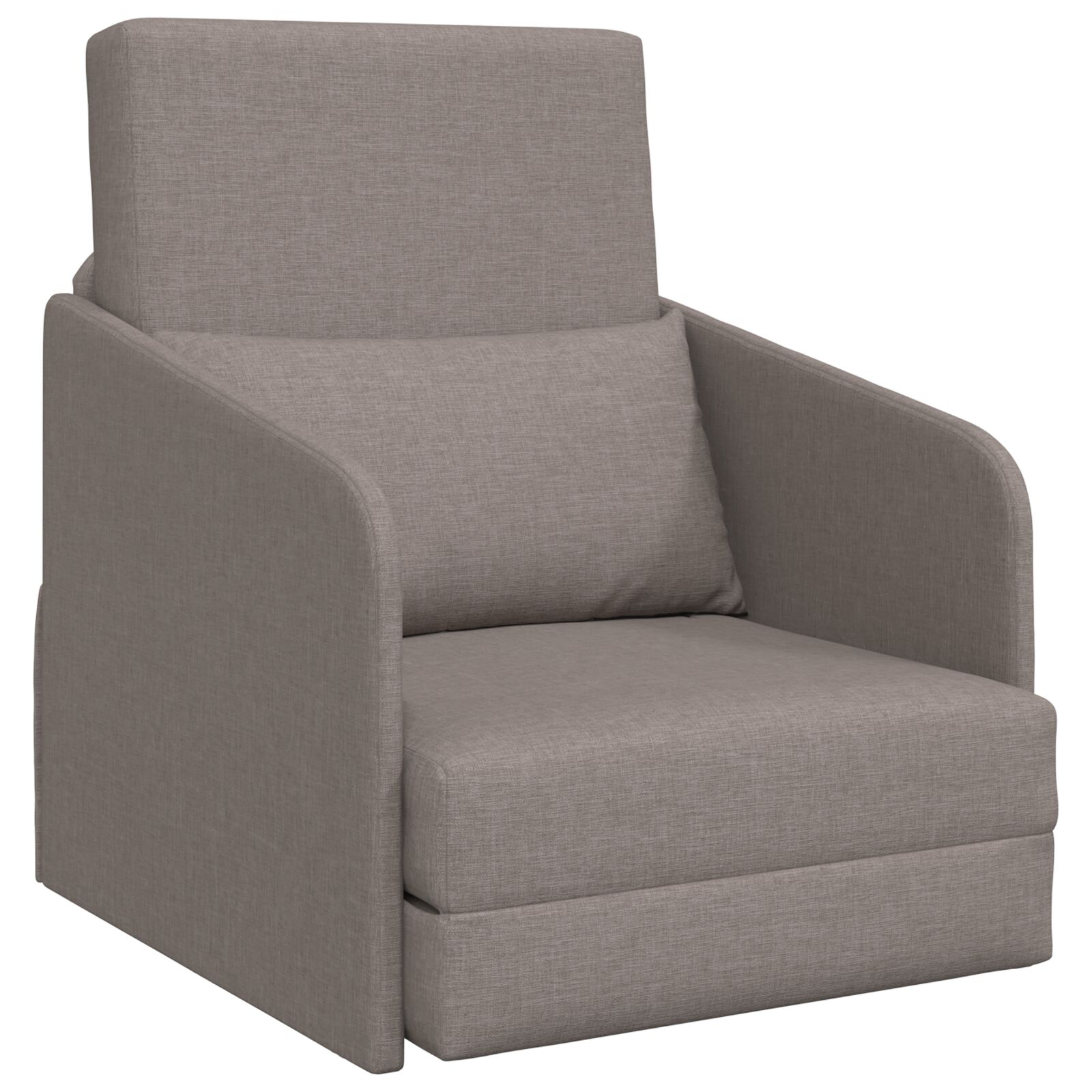 Földi kanapéágy 2 az 1-ben taupe 65x80x83 cm szövet Földi kanapéágy 2 az 1-ben taupe 65x80x83 cm szövet