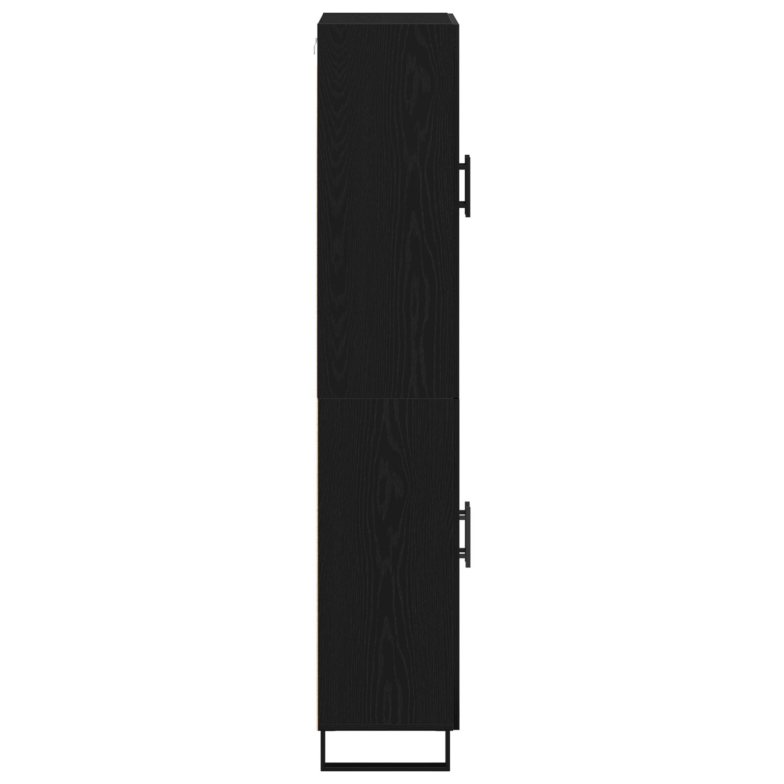 2 db fekete tölgy kábelt 69,5x34x180 cm mérnöki fa