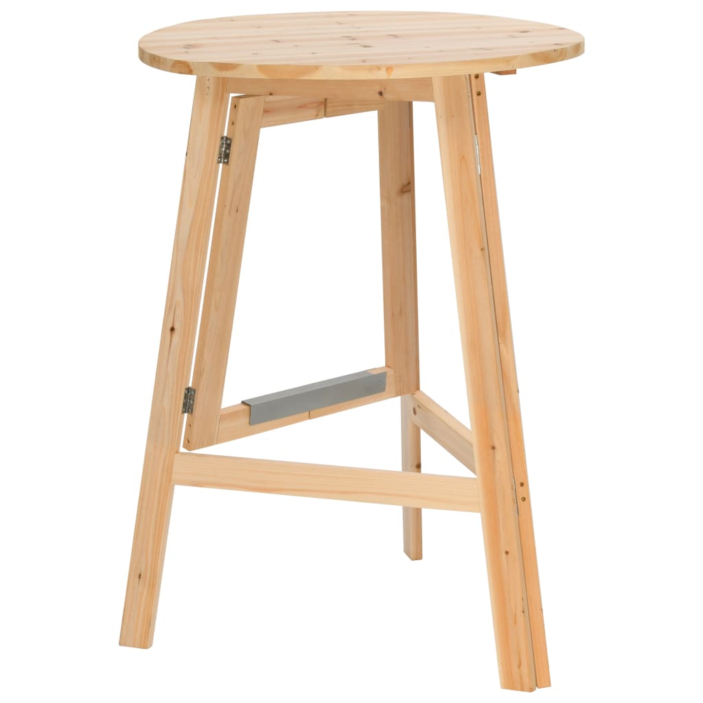 Összecsukható fenyőfa bárasztal 78 cm