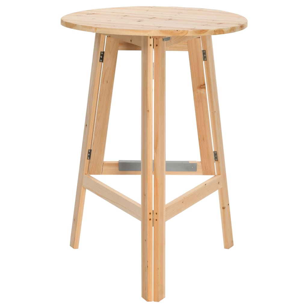 Összecsukható fenyőfa bárasztal 78 cm