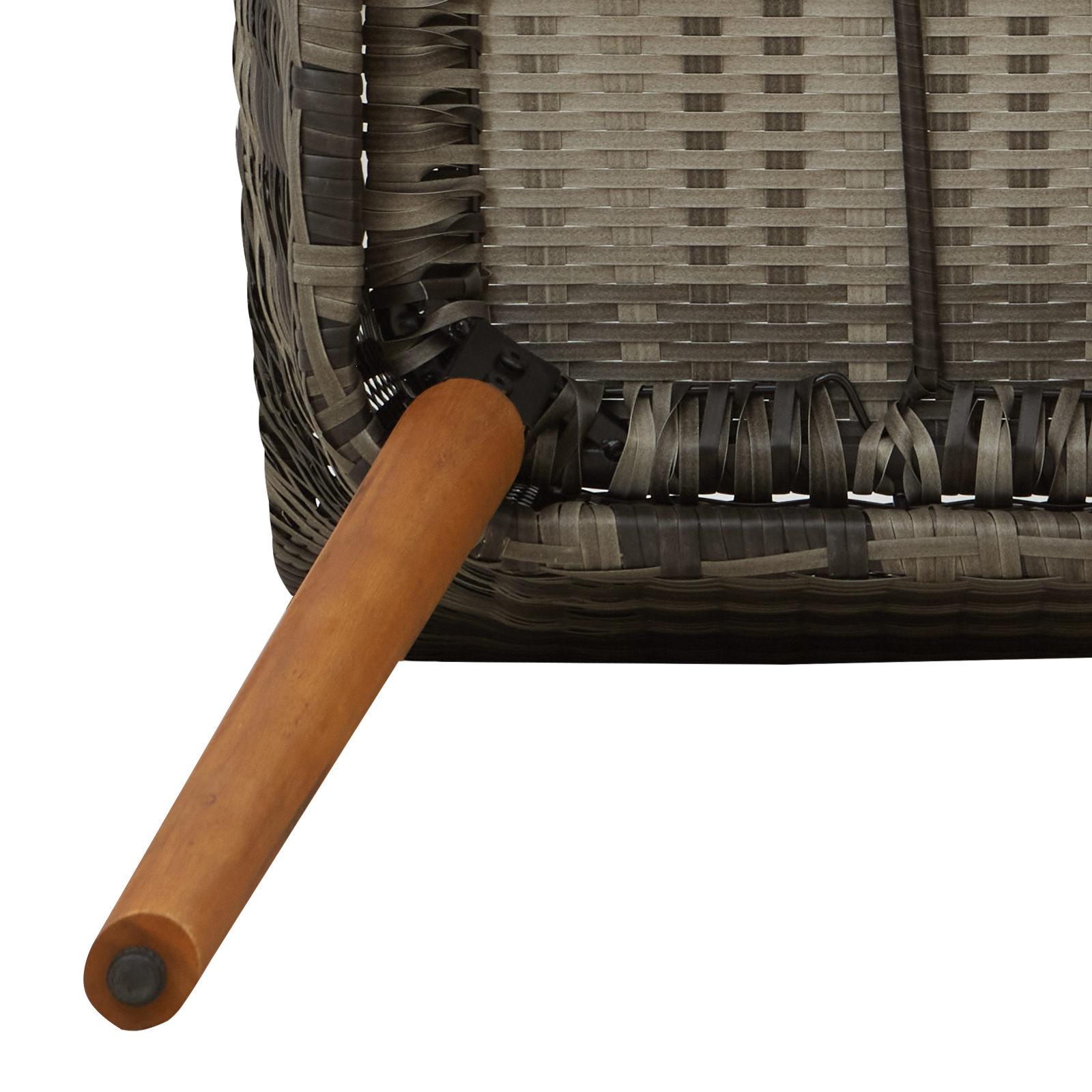 5 darabos kerti étkező szett szürke poly rattan