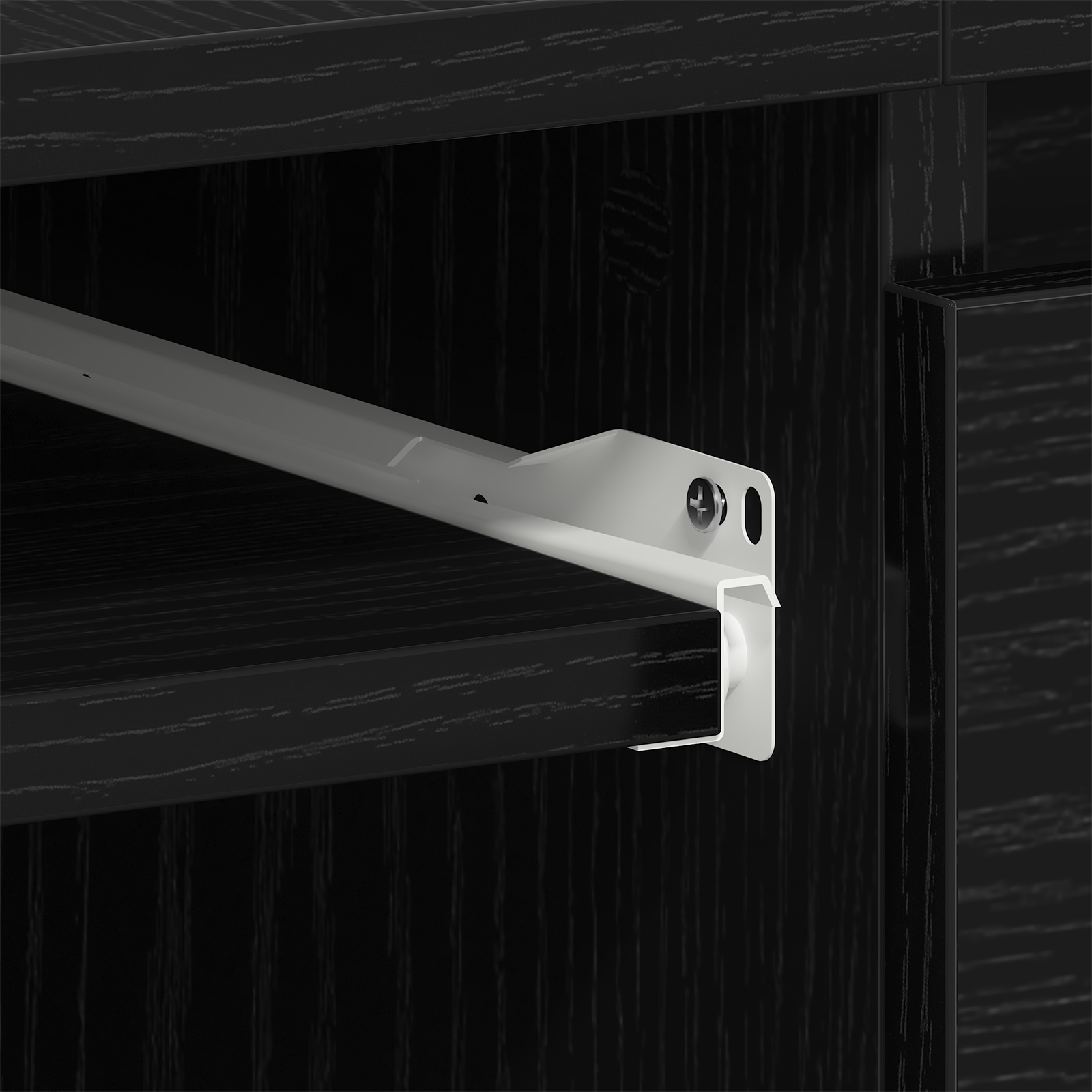 Íróasztalok 2 db fekete tölgy 140x50x76 cm műgyanta