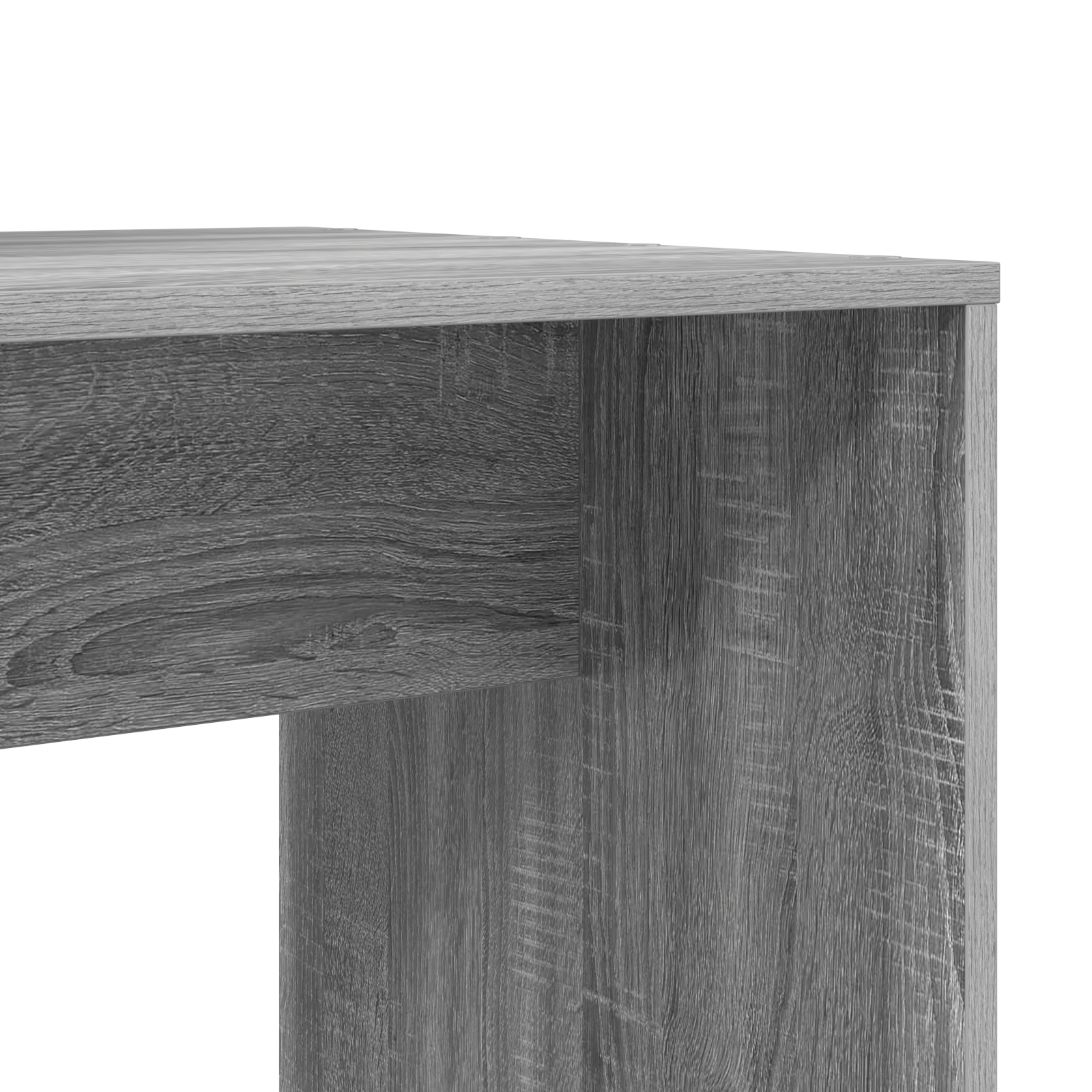 Asztal polcokkal tárolóval szürke sonoma 138.5 x 55 x 143 cm faanyag Asztal polcokkal tárolóval szürke sonoma 138.5 x 55 x 143 cm faanyag