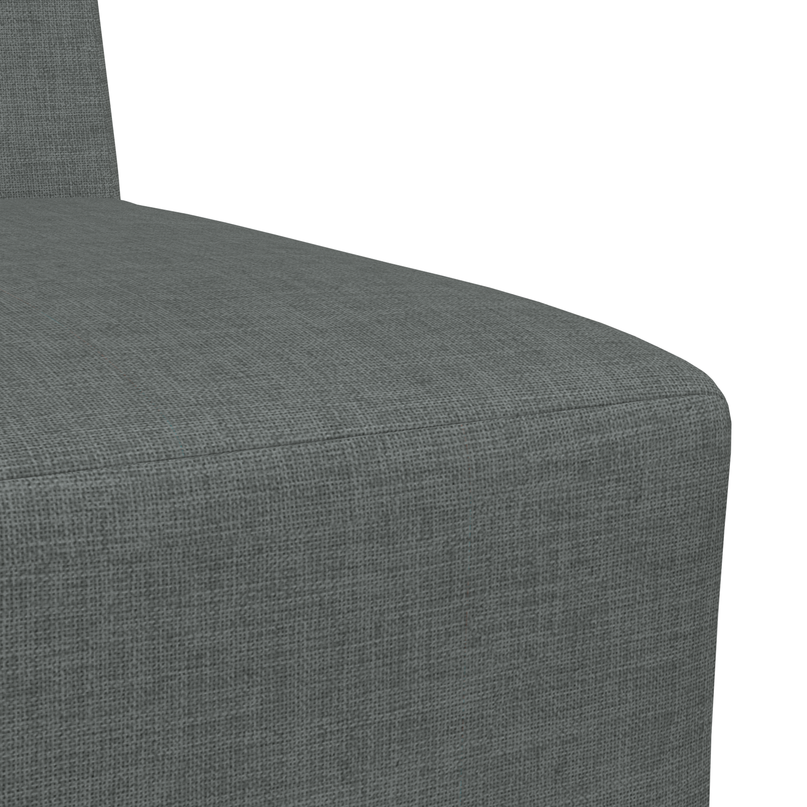Világosszürke 55 cm szövet kanapé szék 2 pcs sötétszürke