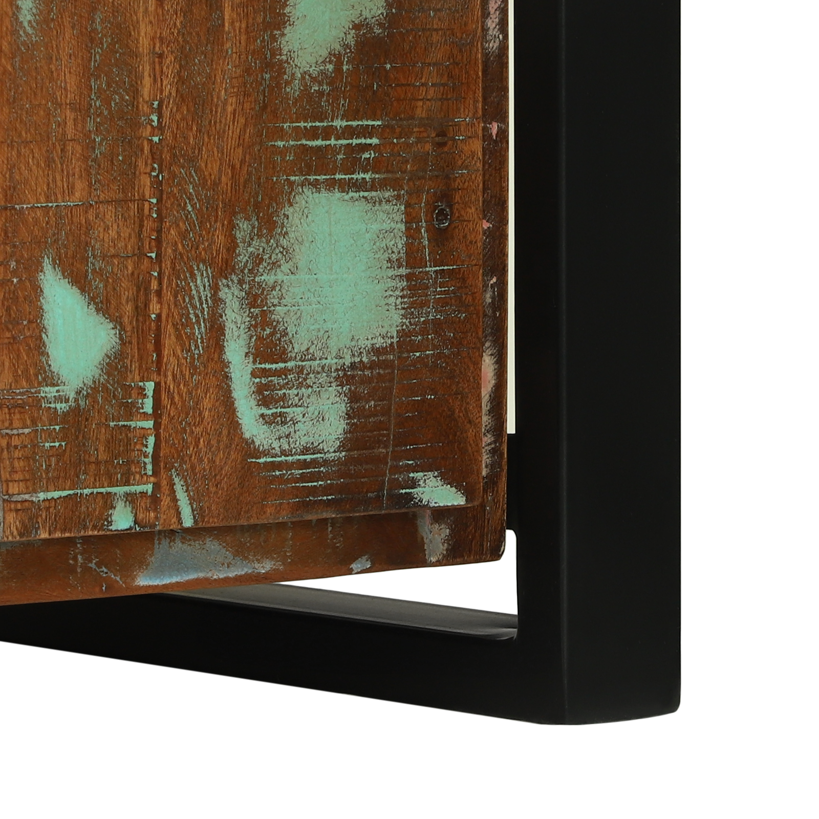 Pad szekrény multicolor 100x35x50 cm tömör újrahasznosított fa