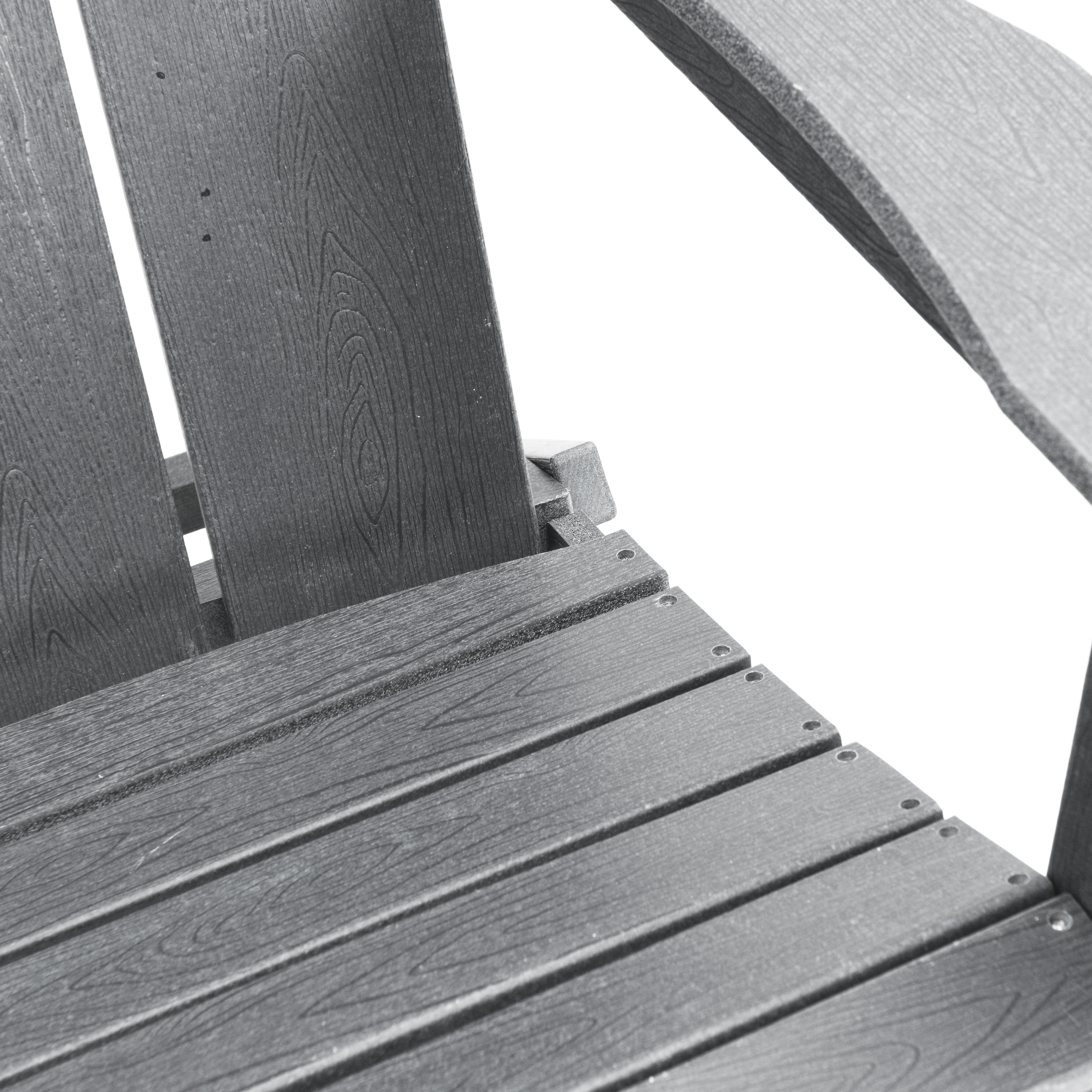 Összecsukható adirondack szék világosszürke 74.5x80.5x90 cm hdpe