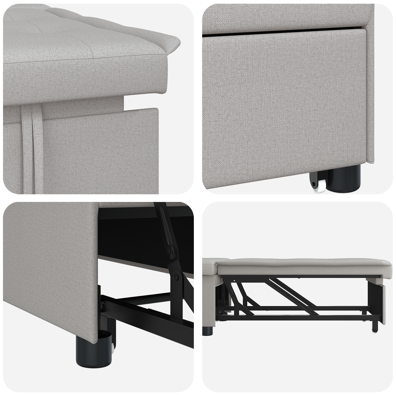 3 az 1-ben kanapéágy felhő szürkében