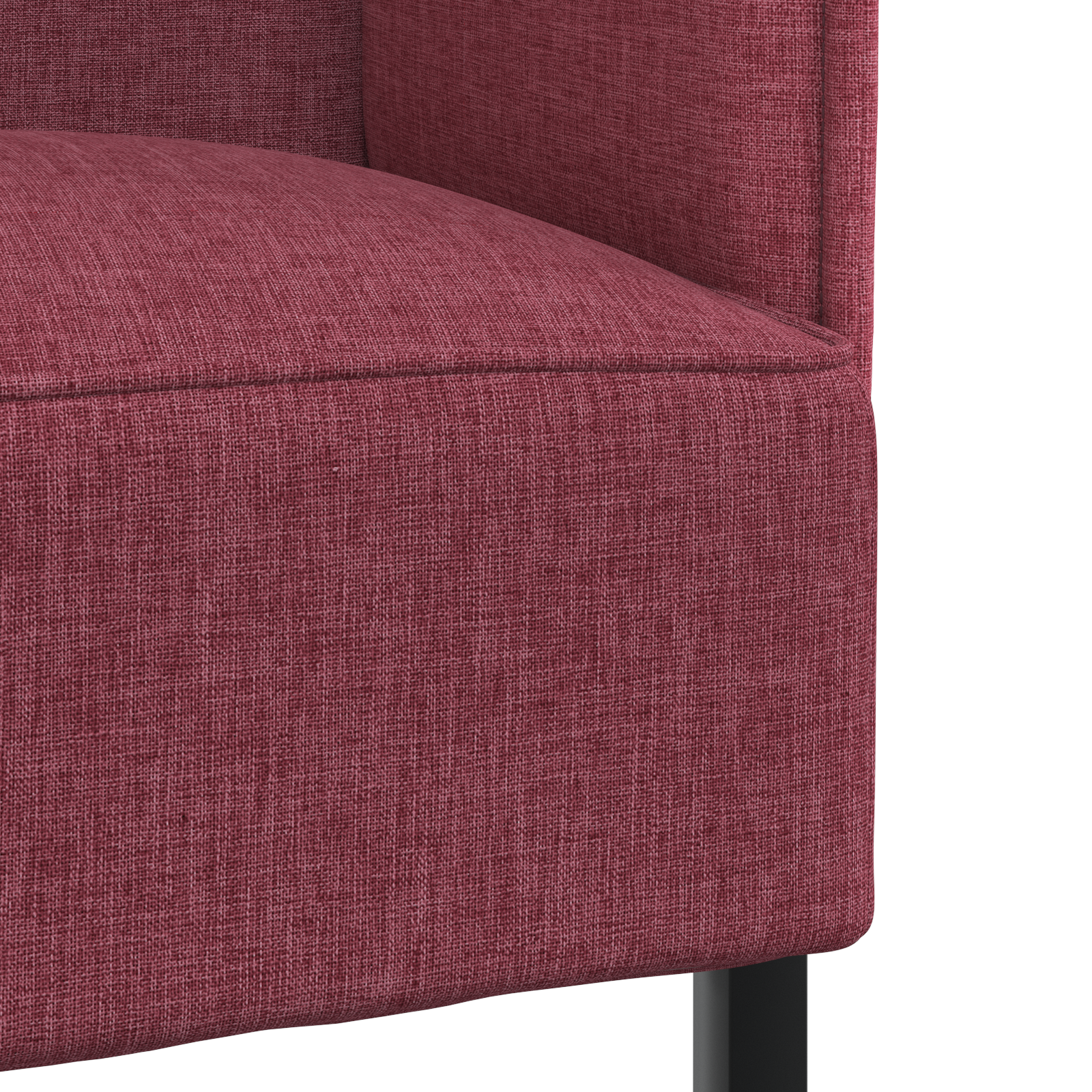 Magas háttámlású kanapé burgundi vörös 109x56x121 cm szövet Magas háttámlású kanapé burgundi vörös 109x56x121 cm szövet