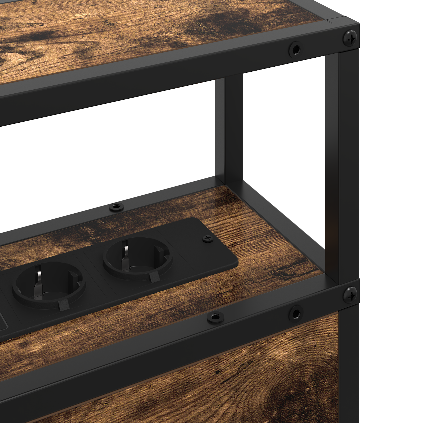 Tároló fejtámla fejtámlával tárolóval füstölt tölgy 140 cm faanyag