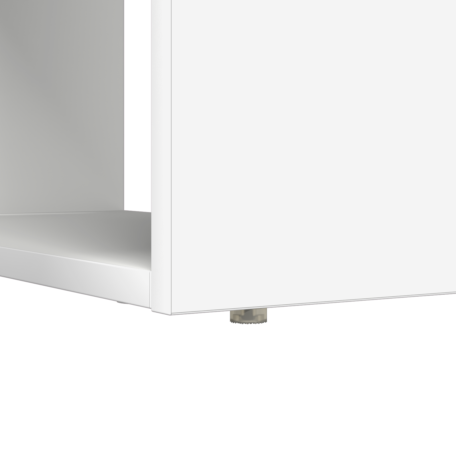 Asztal tárolással fehér 113x54x120 cm szerelt fa