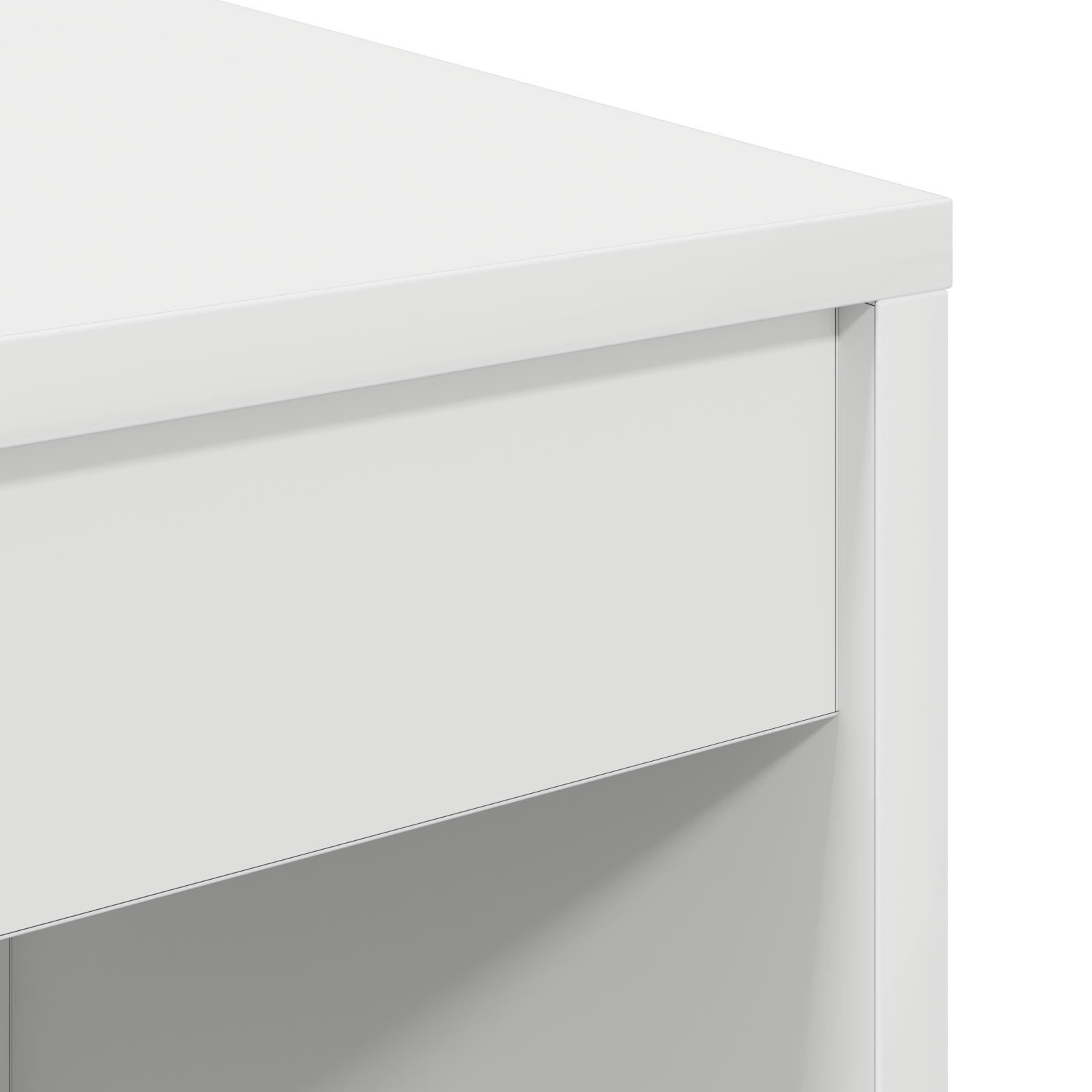 Íróasztal fehér kiegyensúlyozott fa közepes minimalista