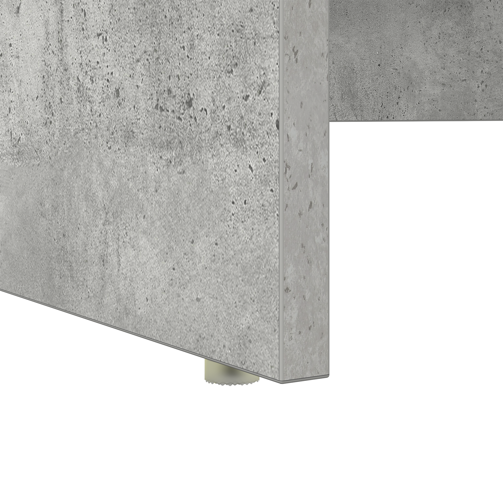 Tárolós asztal beton szürke 120.5x44x88.5 cm mérnöki fa
