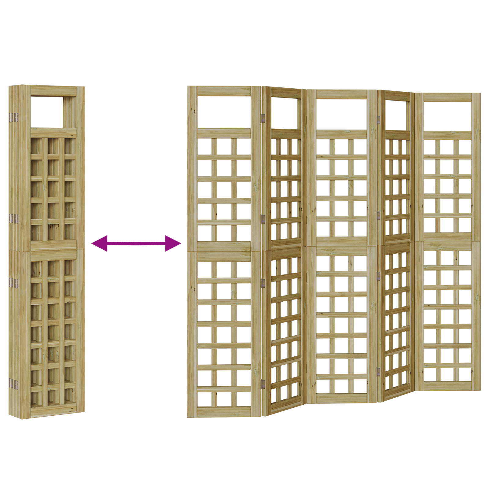 Kültéri adatvédelmi képernyő 5 pcs barna 200 x 180 cm Kültéri adatvédelmi képernyő 5 pcs barna 200 x 180 cm