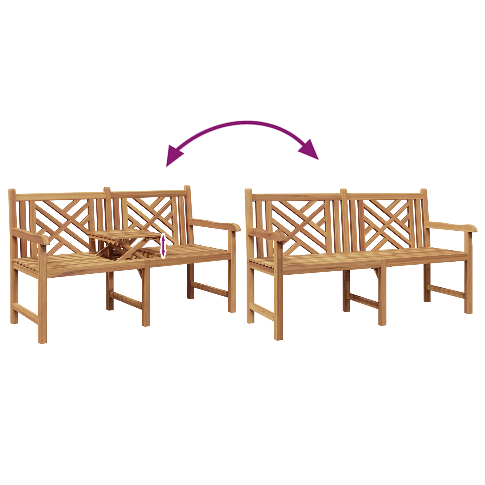 Pad egyéb barna 150 x 60 x 90 cm tömör tíkfa