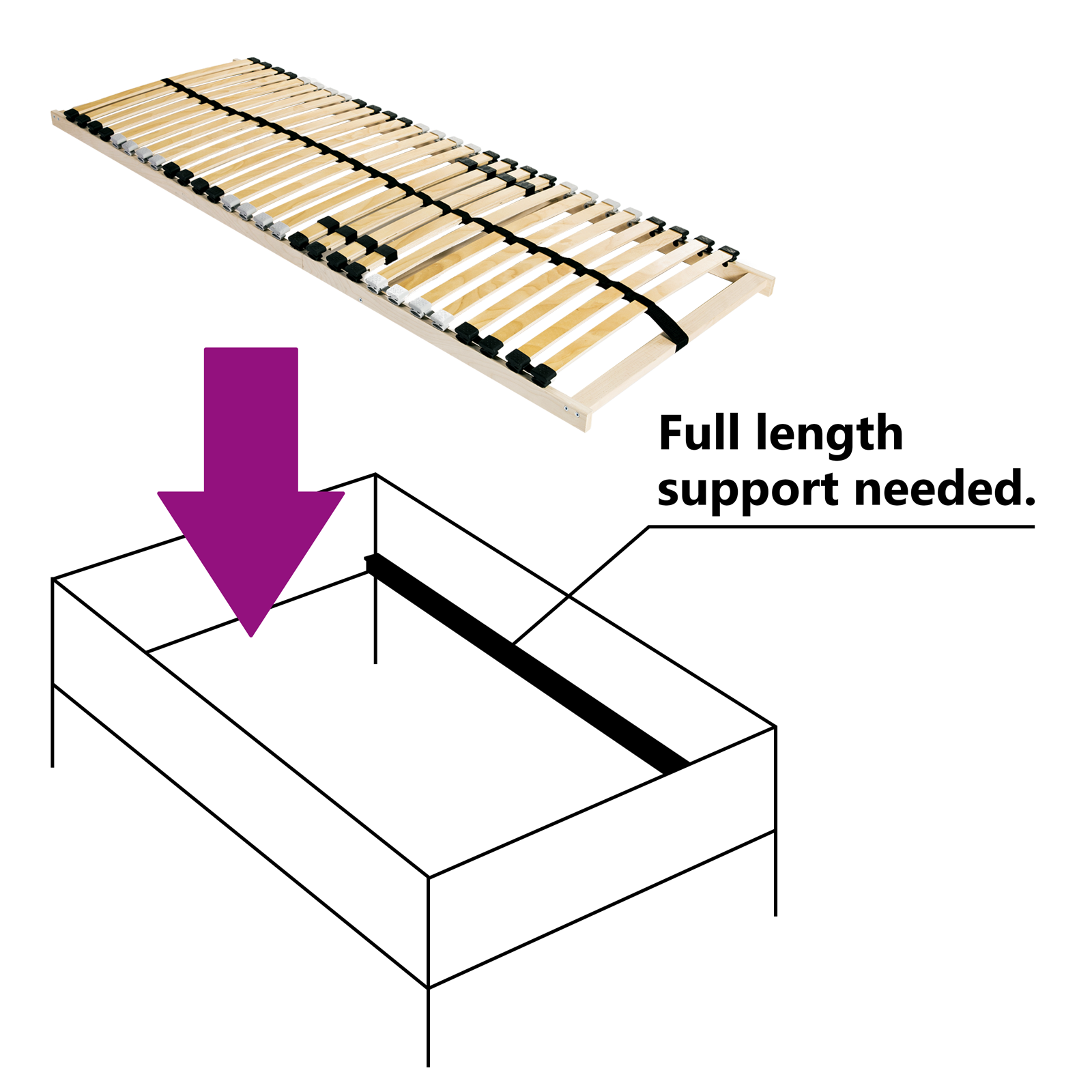Lécalap barna 90 x 190 cm tömör bükkfa
