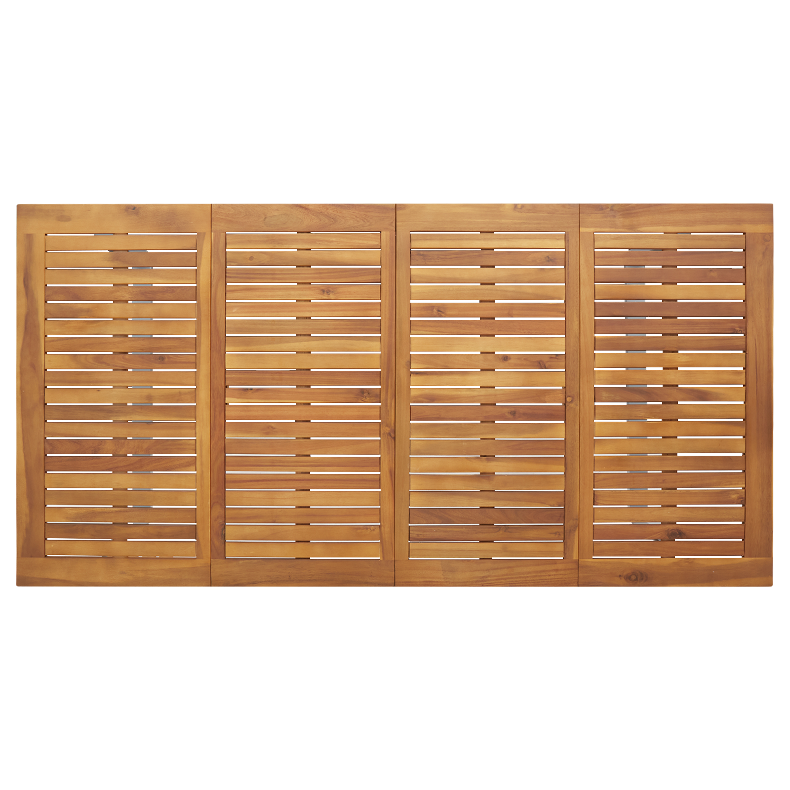 7 darabos kert étkező szett tömör akácfa és fém