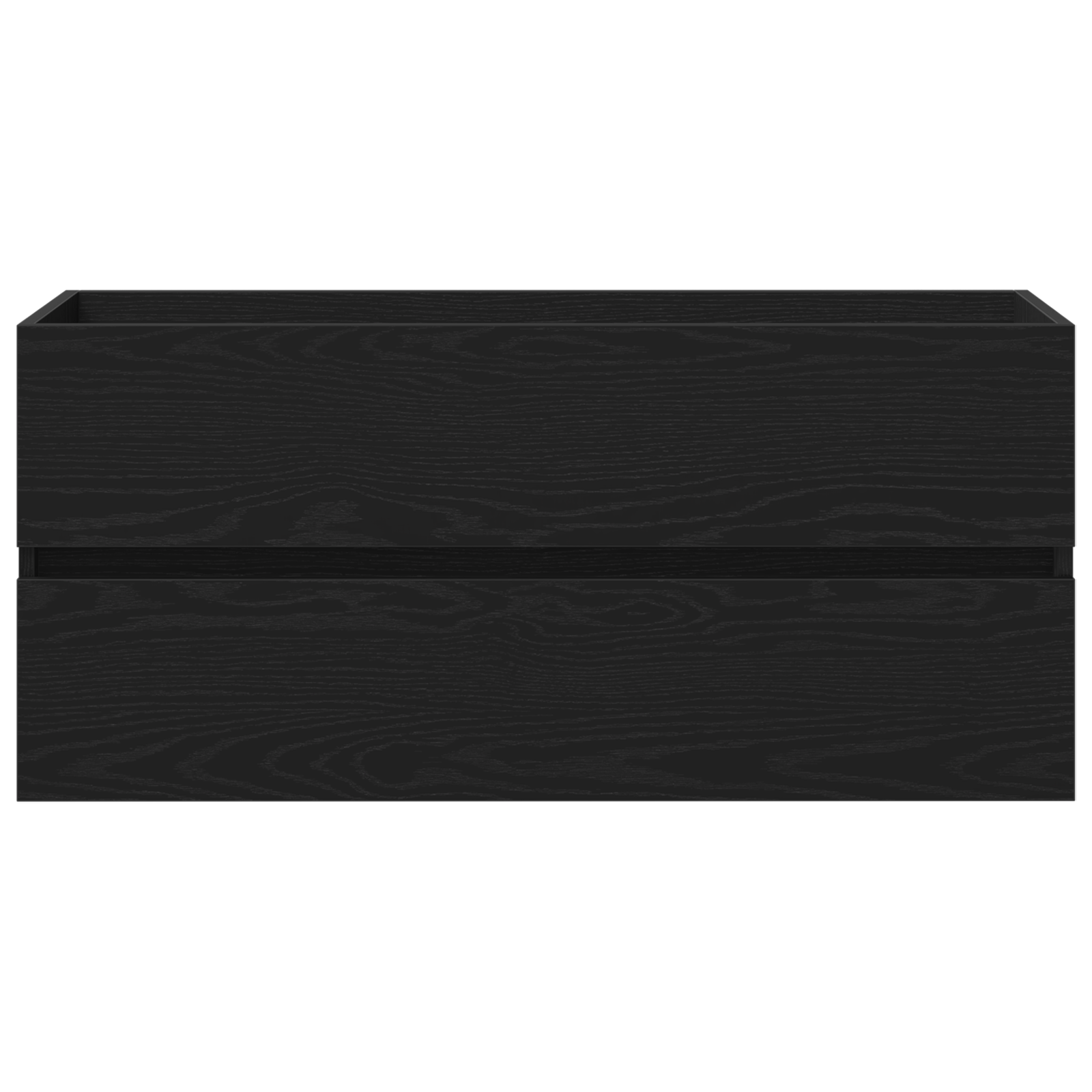 Mosdószekrény beépített mosdóval, fekete tölgyből készült