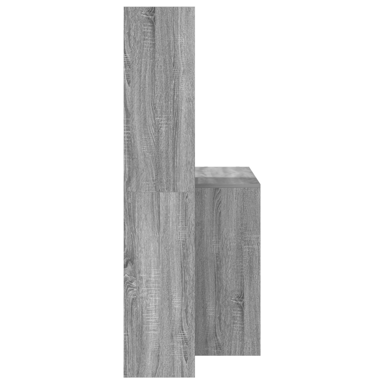 Asztal polcokkal tárolóval szürke sonoma 138.5 x 55 x 143 cm faanyag Asztal polcokkal tárolóval szürke sonoma 138.5 x 55 x 143 cm faanyag
