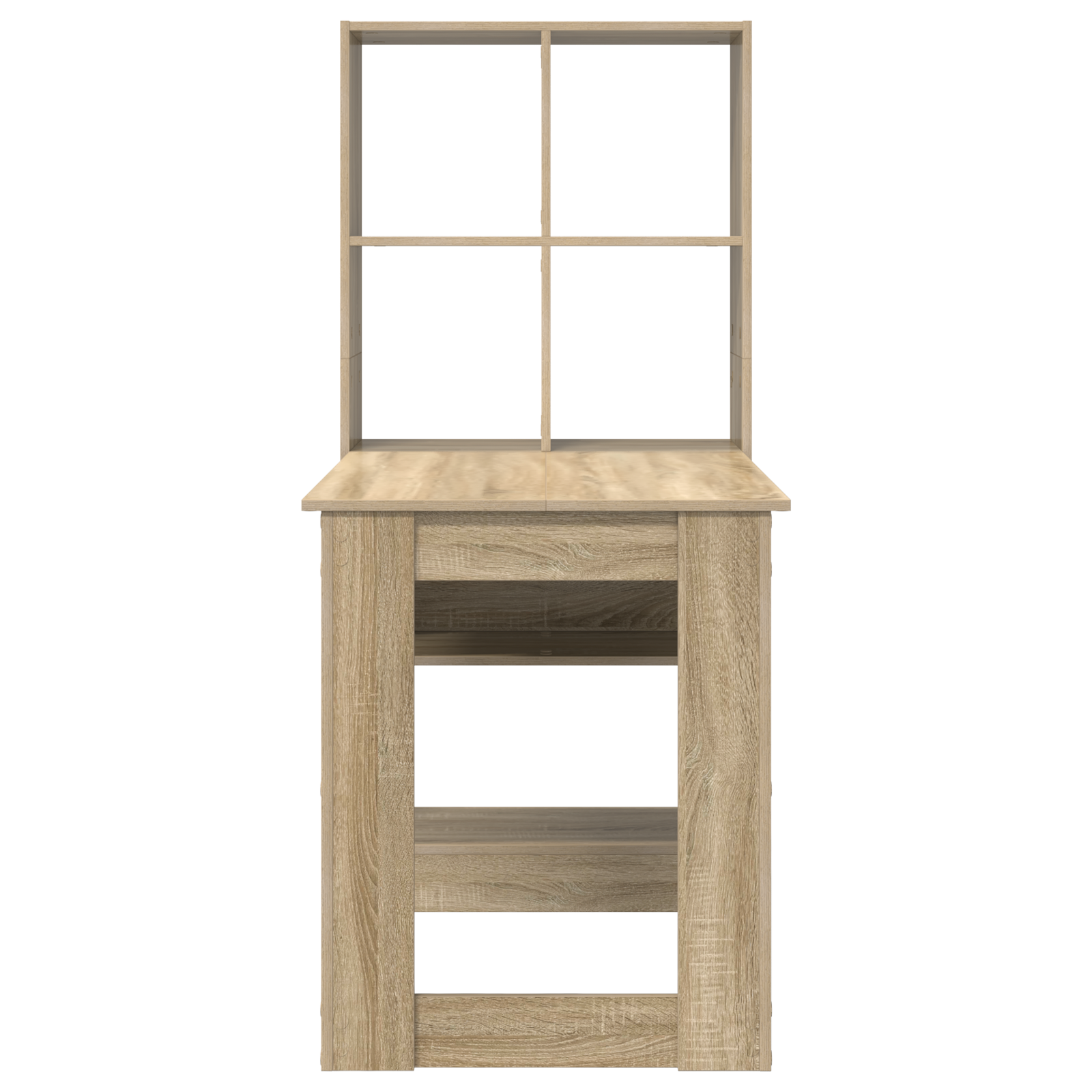 Asztal sonoma tölgy 122 x 67 x 145 cm műgyanta és forgácslap