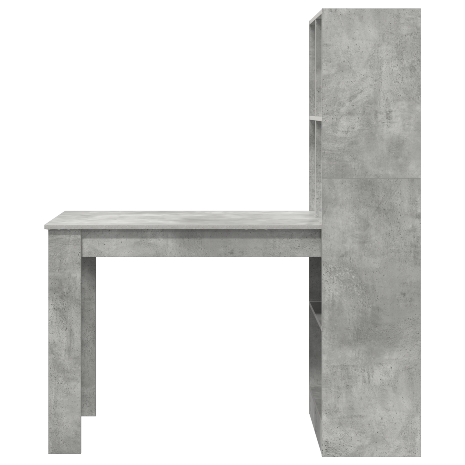Asztal beton szürke 122 x 67 x 145 cm műgyanta és forgácslap Asztal beton szürke 122 x 67 x 145 cm műgyanta és forgácslap