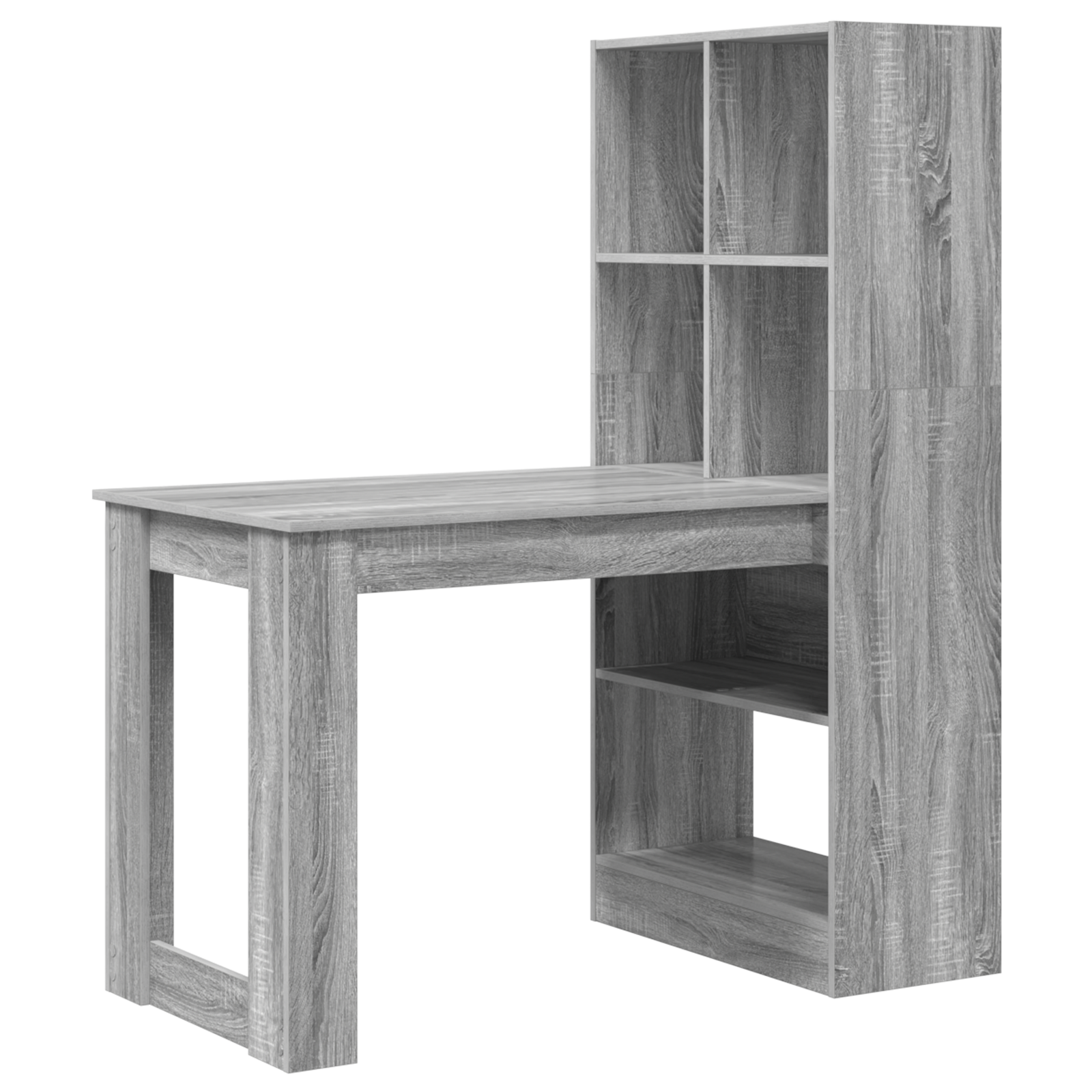 Asztal szürke sonoma 122 x 67 x 145 cm műgyanta és forgácslap