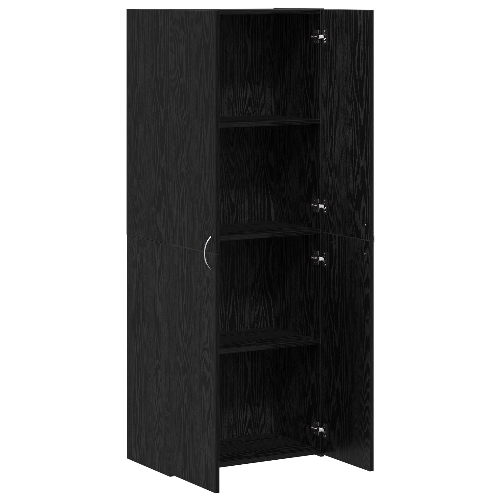 Iratgyűjtő szekrény 2 db fekete tölgy mérnöki fa 60 x 32 x 153 cm