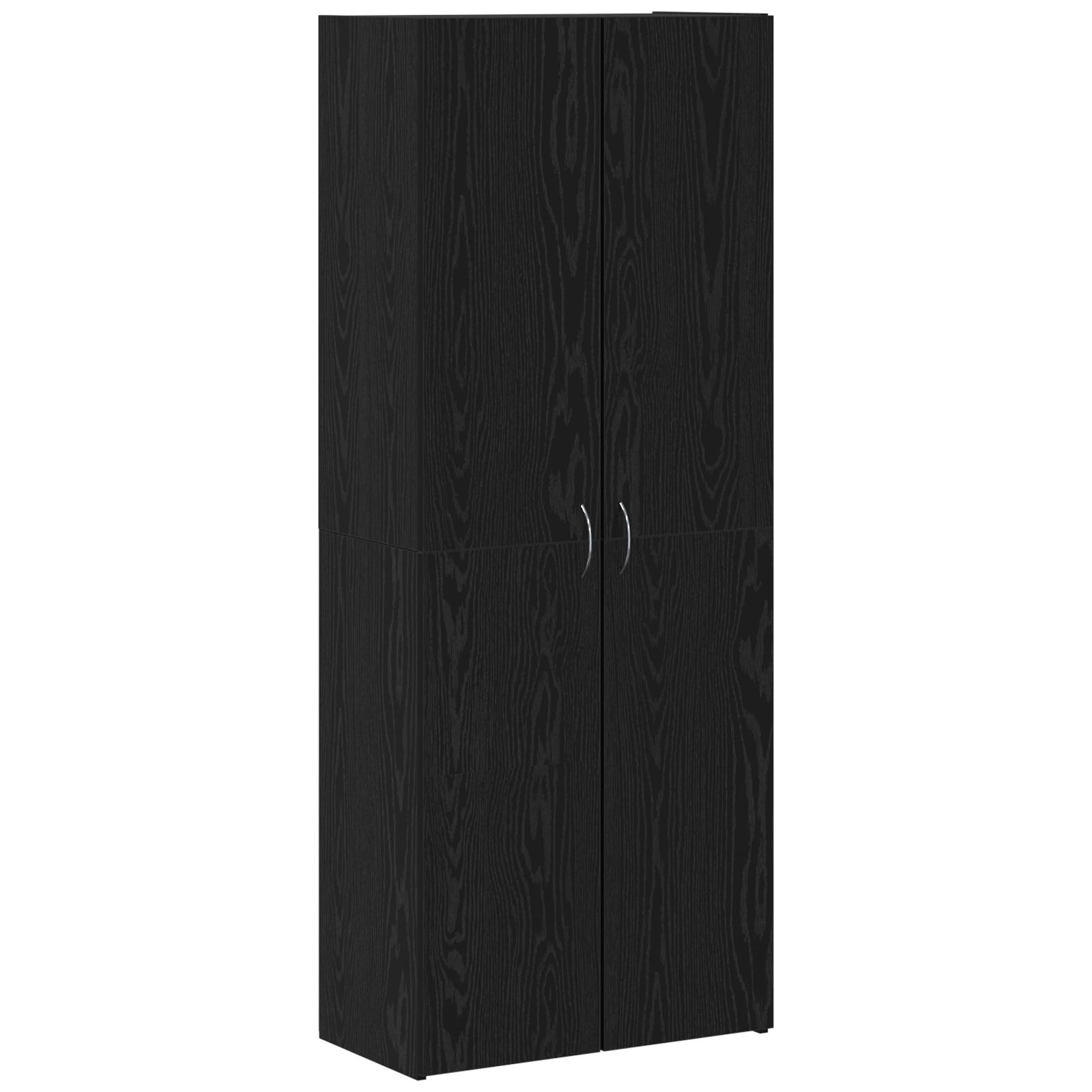 Iratgyűjtő szekrény 2 db fekete tölgy mérnöki fa 60 x 32 x 153 cm