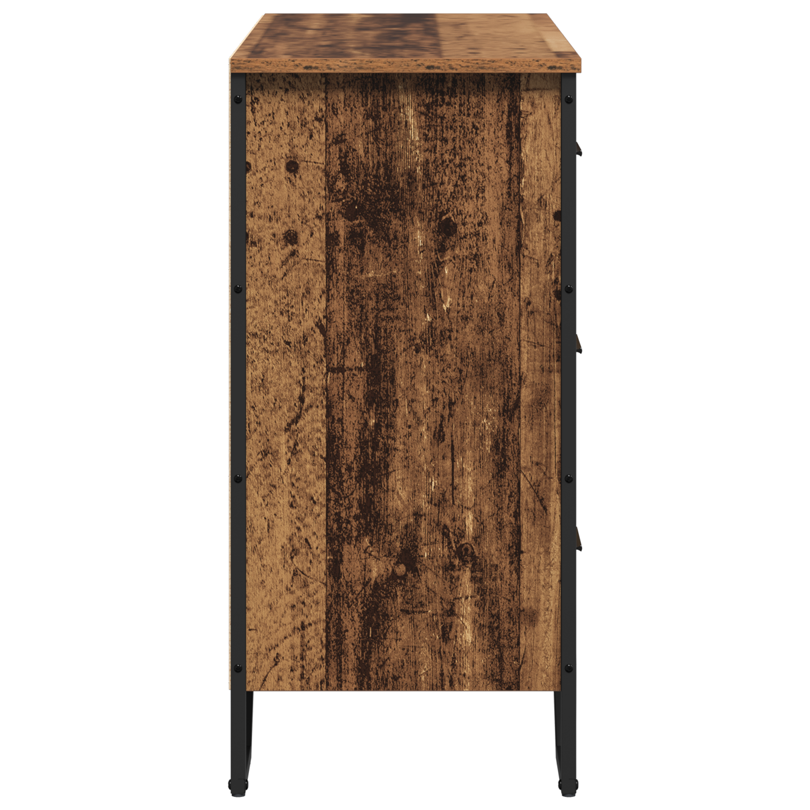 Fiókos szekrény régi fa 91x35.5x74.5 cm szerelt fa
