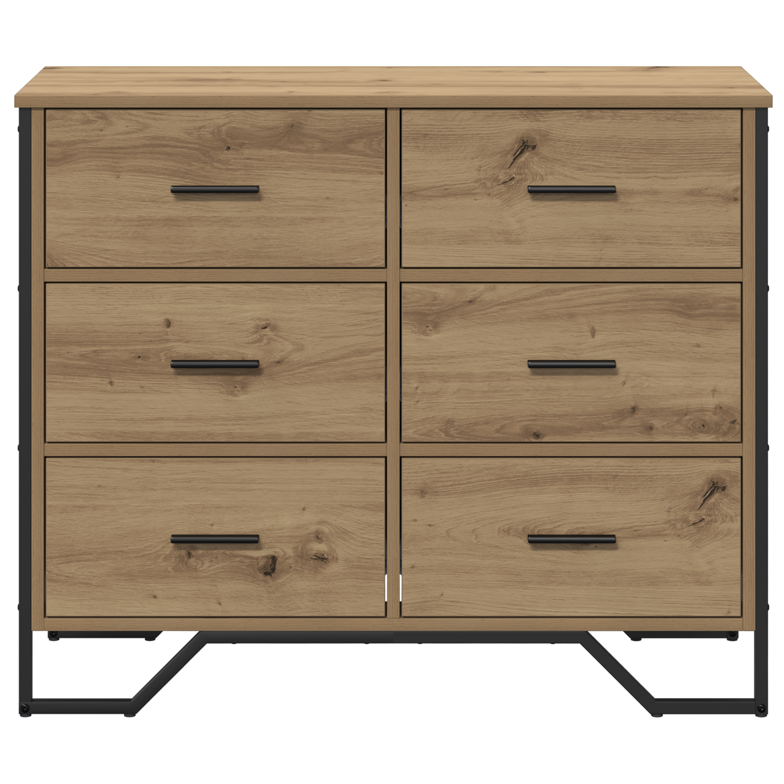 Fiókos szekrény kézműves tölgy 91x35,5x74,5 cm mérnöki fa Fiókos szekrény kézműves tölgy 91x35,5x74,5 cm mérnöki fa