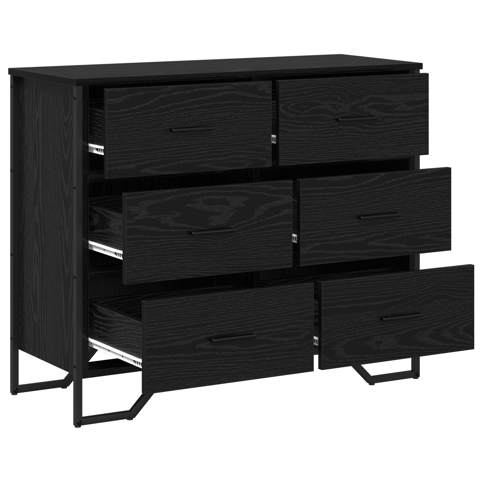 Éjjeliszekrény fekete tölgy 91x35.5x74.5 cm szerelt fa Éjjeliszekrény fekete tölgy 91x35.5x74.5 cm szerelt fa