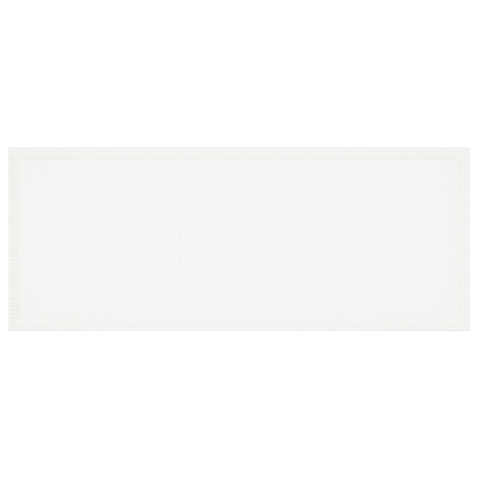 11 darabos kert étkezőszett párnázott fehér poli rattan