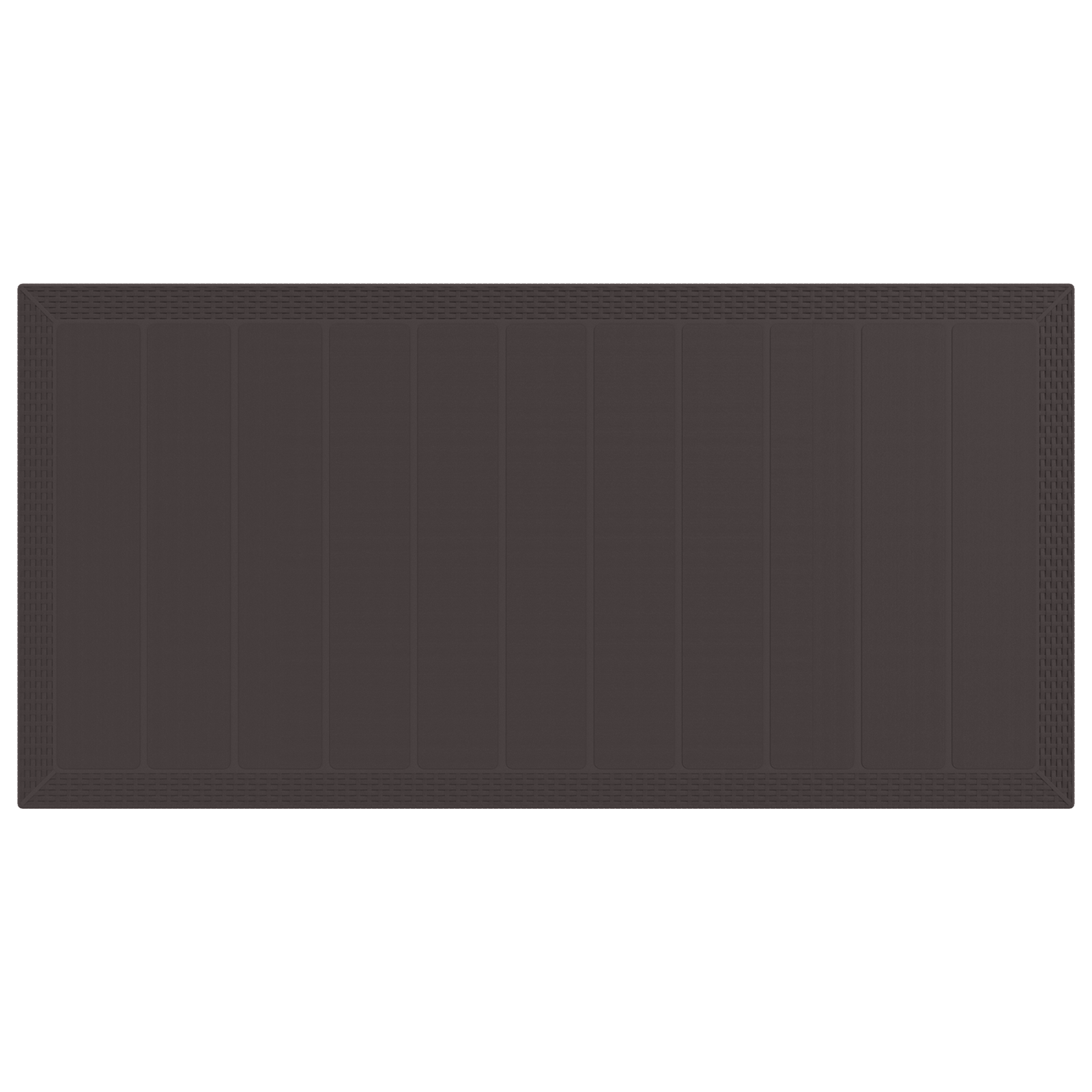 7 részes kerti étkezőszett párnákkal barna poli rattan