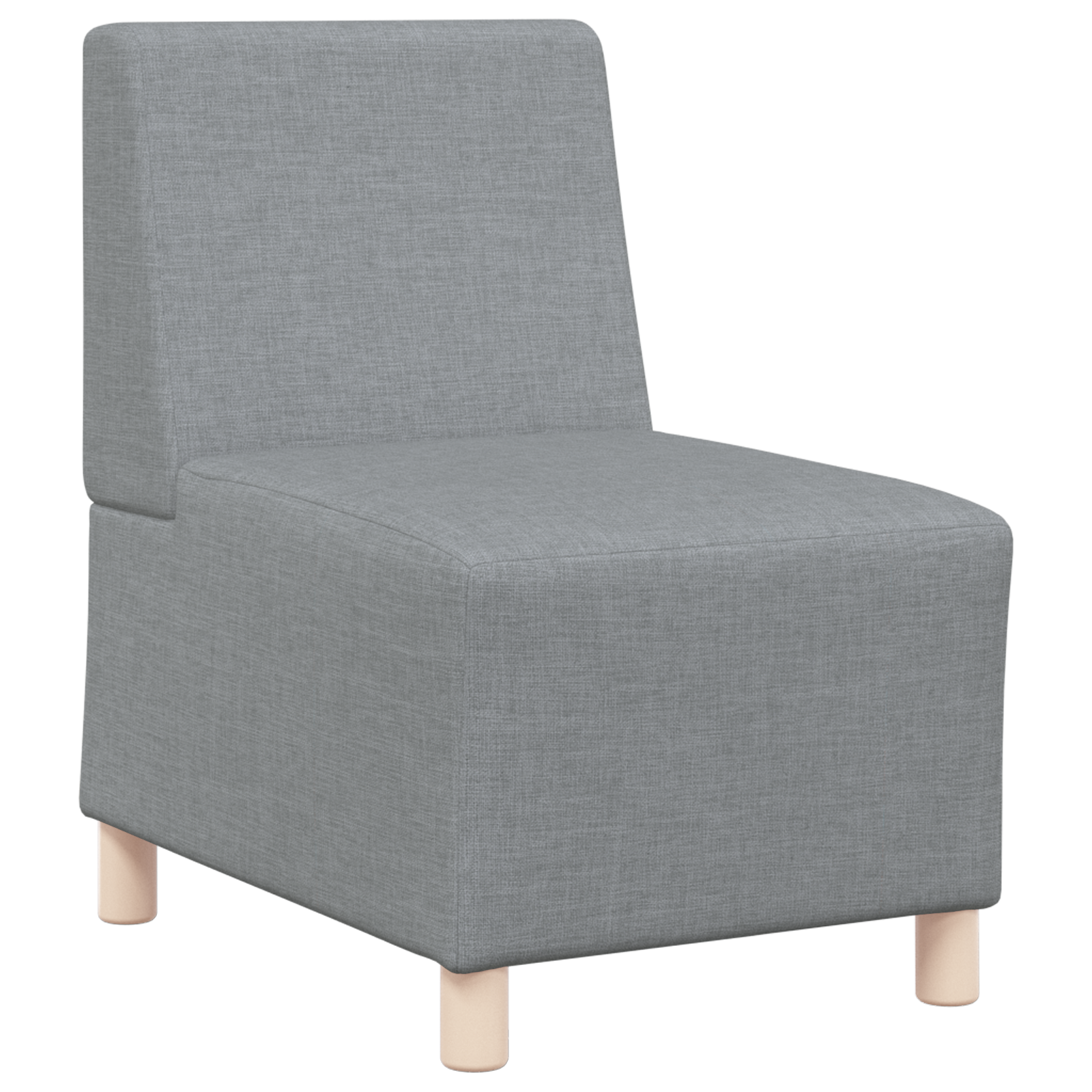 Világosszürke 55 cm szövet kanapé szék 2 pcs világosszürke