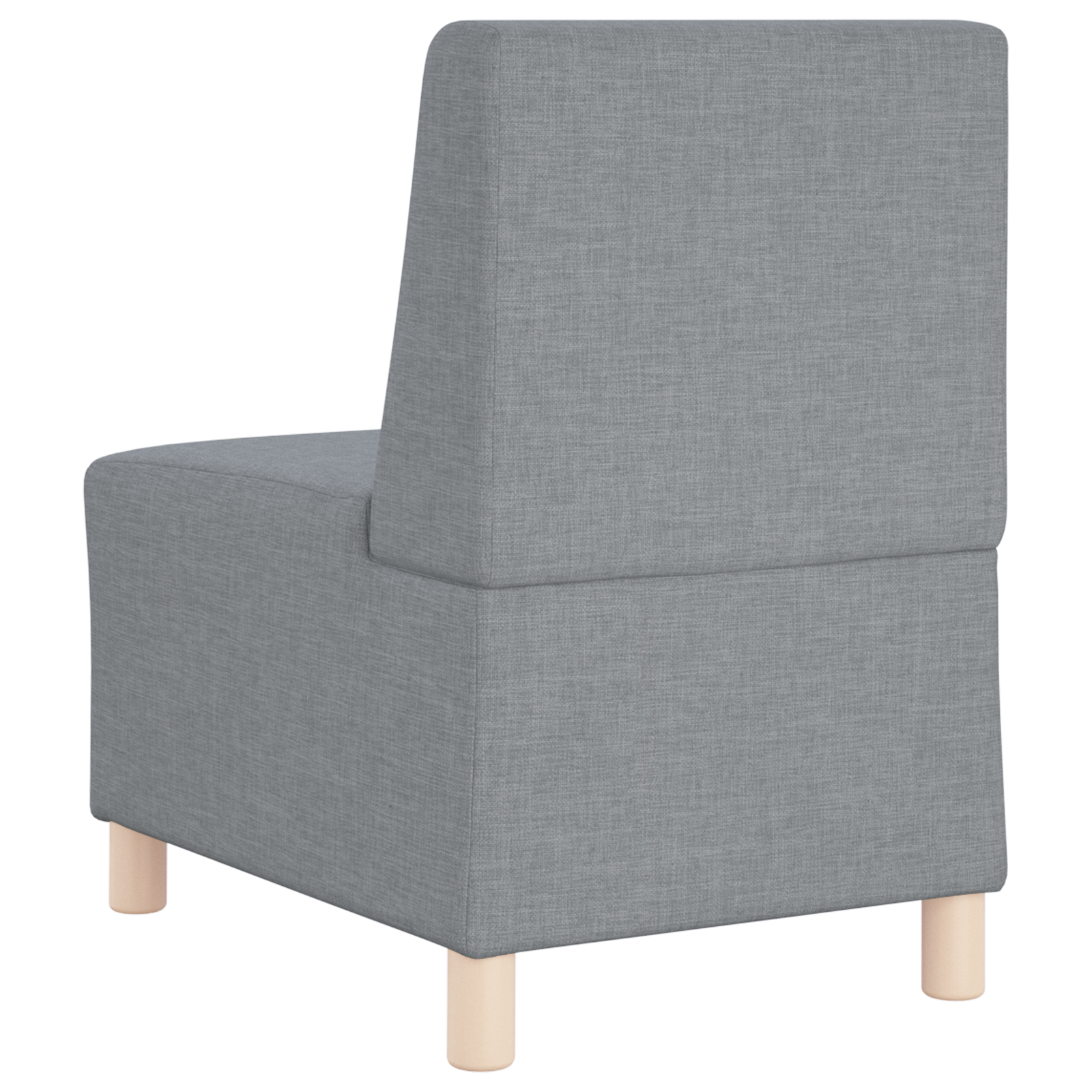 Világosszürke 55 cm szövet kanapé szék 2 pcs világosszürke