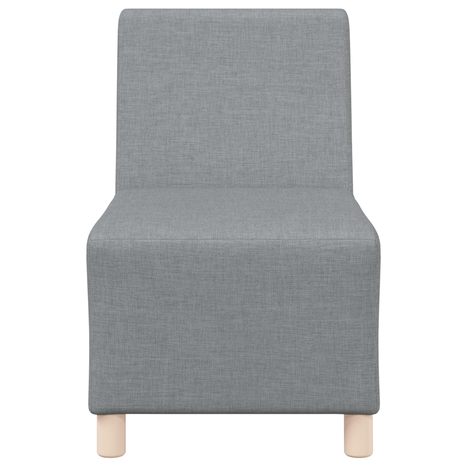 Világosszürke 55 cm szövet kanapé szék 2 pcs világosszürke