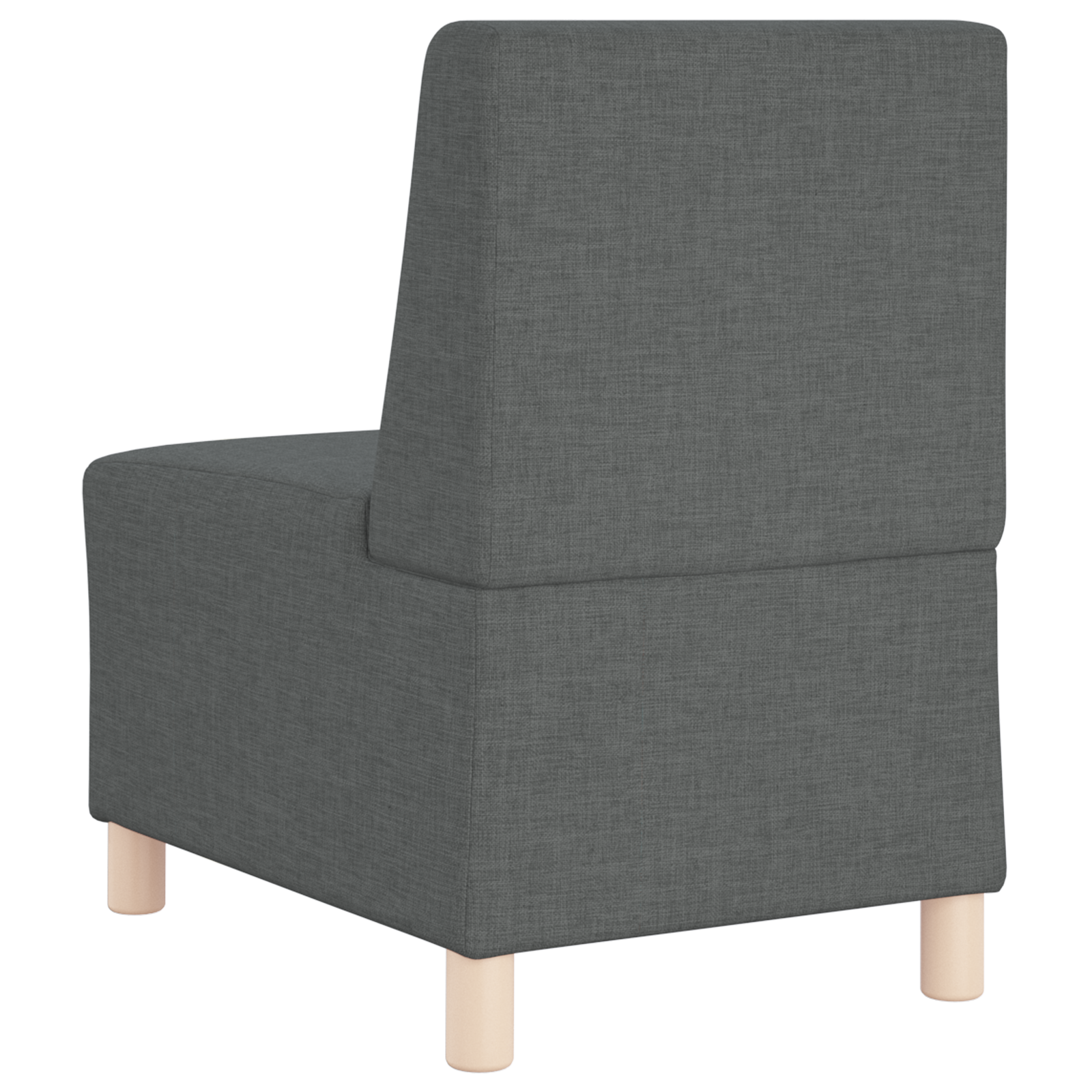 Világosszürke 55 cm szövet kanapé szék 2 pcs sötétszürke