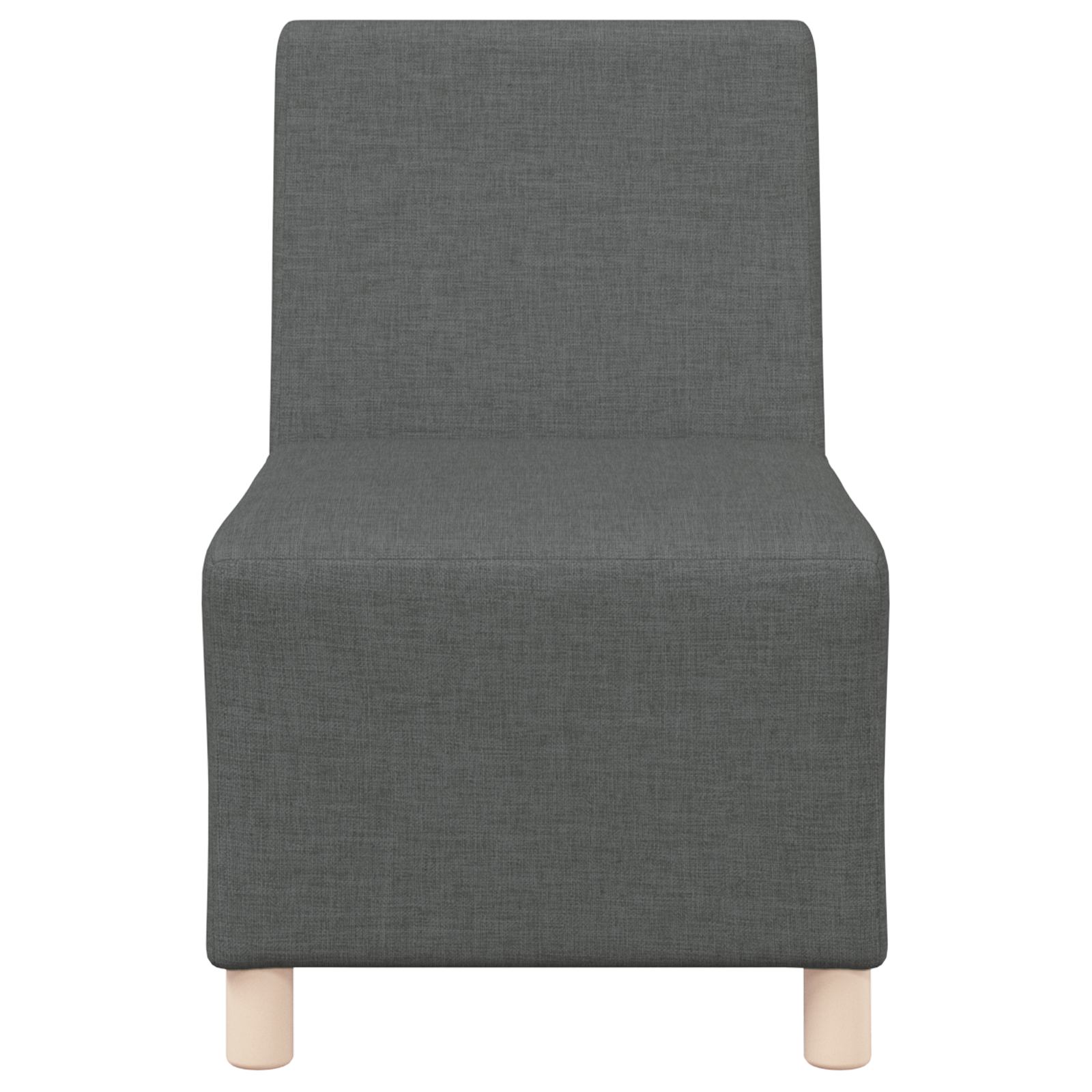 Világosszürke 55 cm szövet kanapé szék 2 pcs sötétszürke