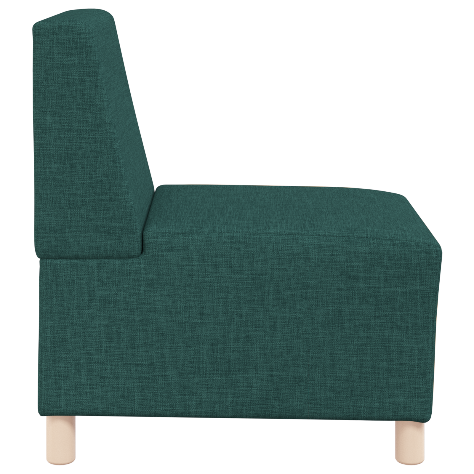Világosszürke 55 cm szövet kanapé szék 2 pcs sötétzöld