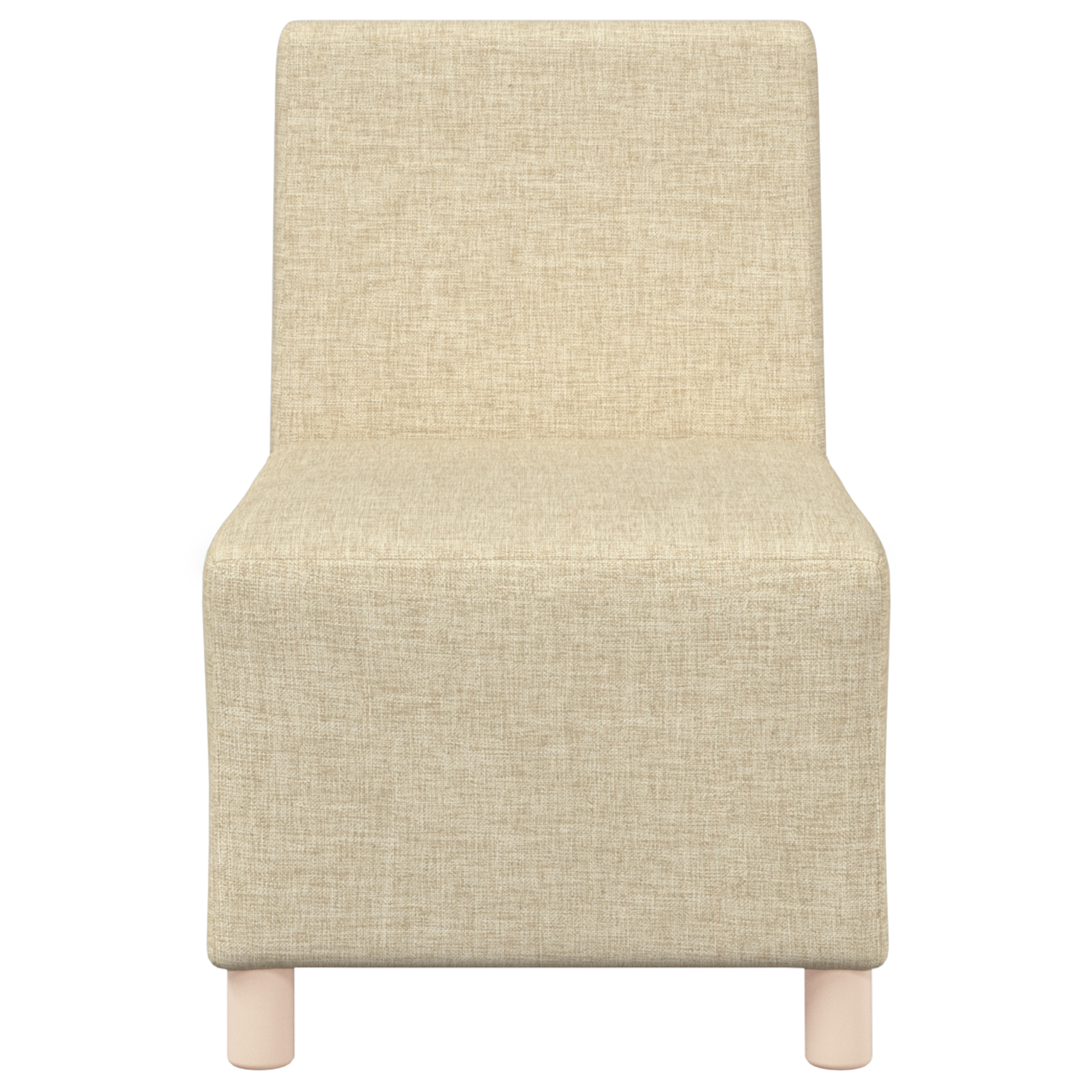Világosszürke 55 cm szövet kanapé szék 2 pcs krém Világosszürke 55 cm szövet kanapé szék 2 pcs krém