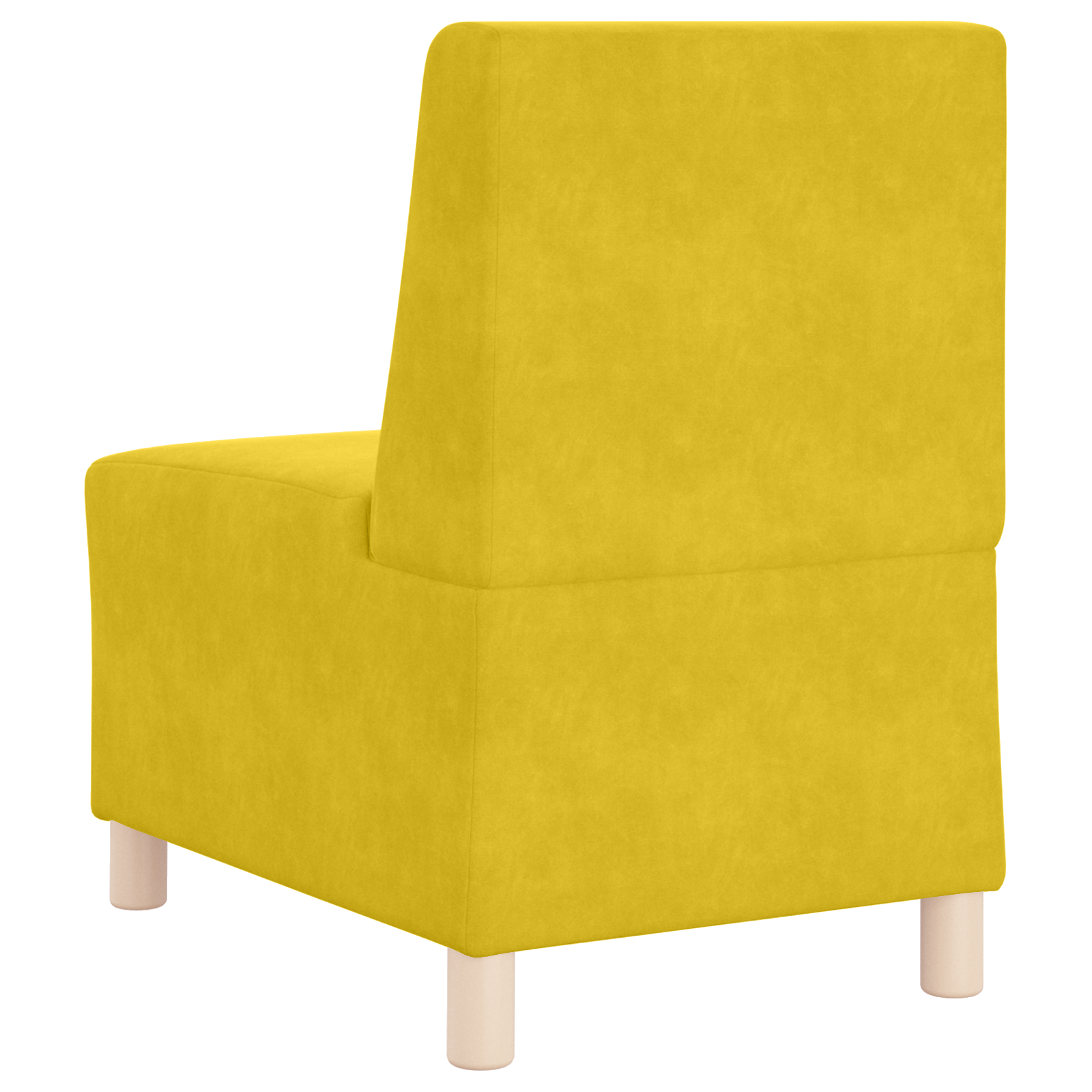 Kanapék székek 2 pcs sárga 55 x 74 x 82 cm bársony Kanapék székek 2 pcs sárga 55 x 74 x 82 cm bársony