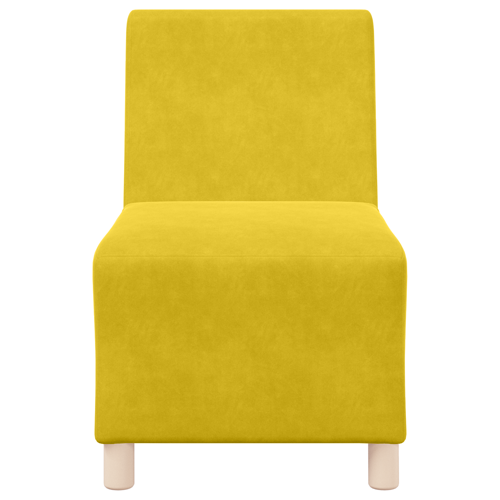 Kanapék székek 2 pcs sárga 55 x 74 x 82 cm bársony Kanapék székek 2 pcs sárga 55 x 74 x 82 cm bársony